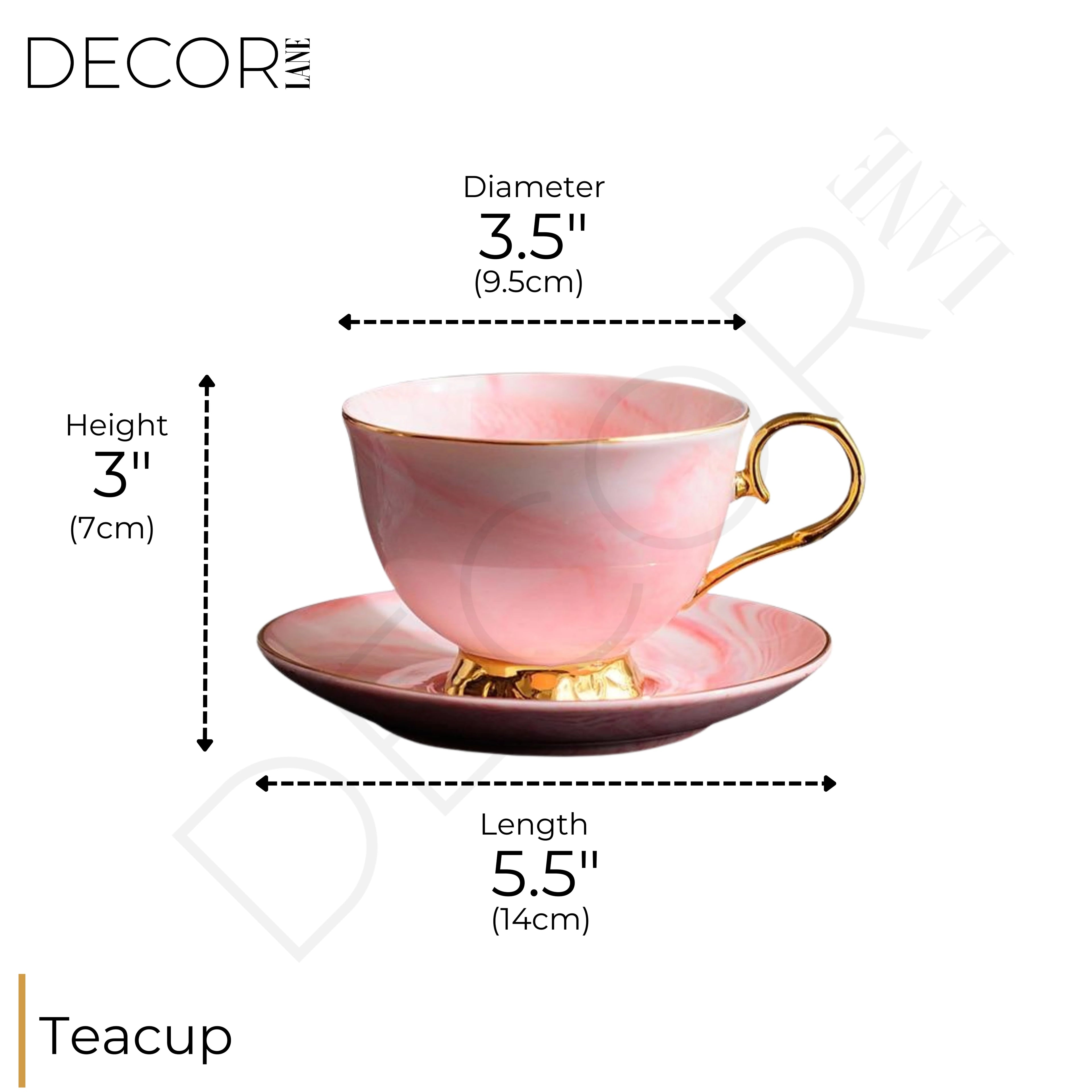 BEAU ROSE TEACUP SET