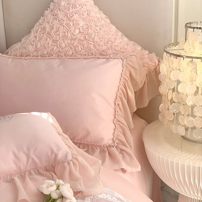 LACEY PREMIUM DUVET COVER & SHAMS EGYPTIAN COTTON 1400TC