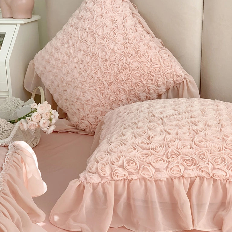 LACEY PREMIUM DUVET COVER & SHAMS EGYPTIAN COTTON 1400TC