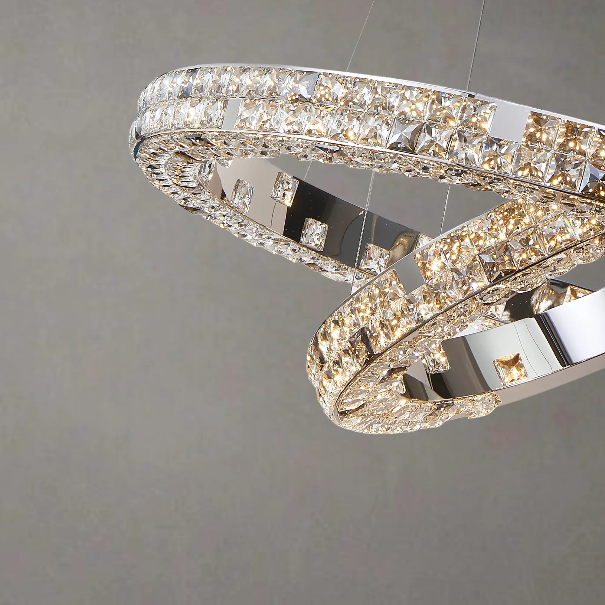 LUMIÉRE DE CARTIER 2 TIER CHANDELIER