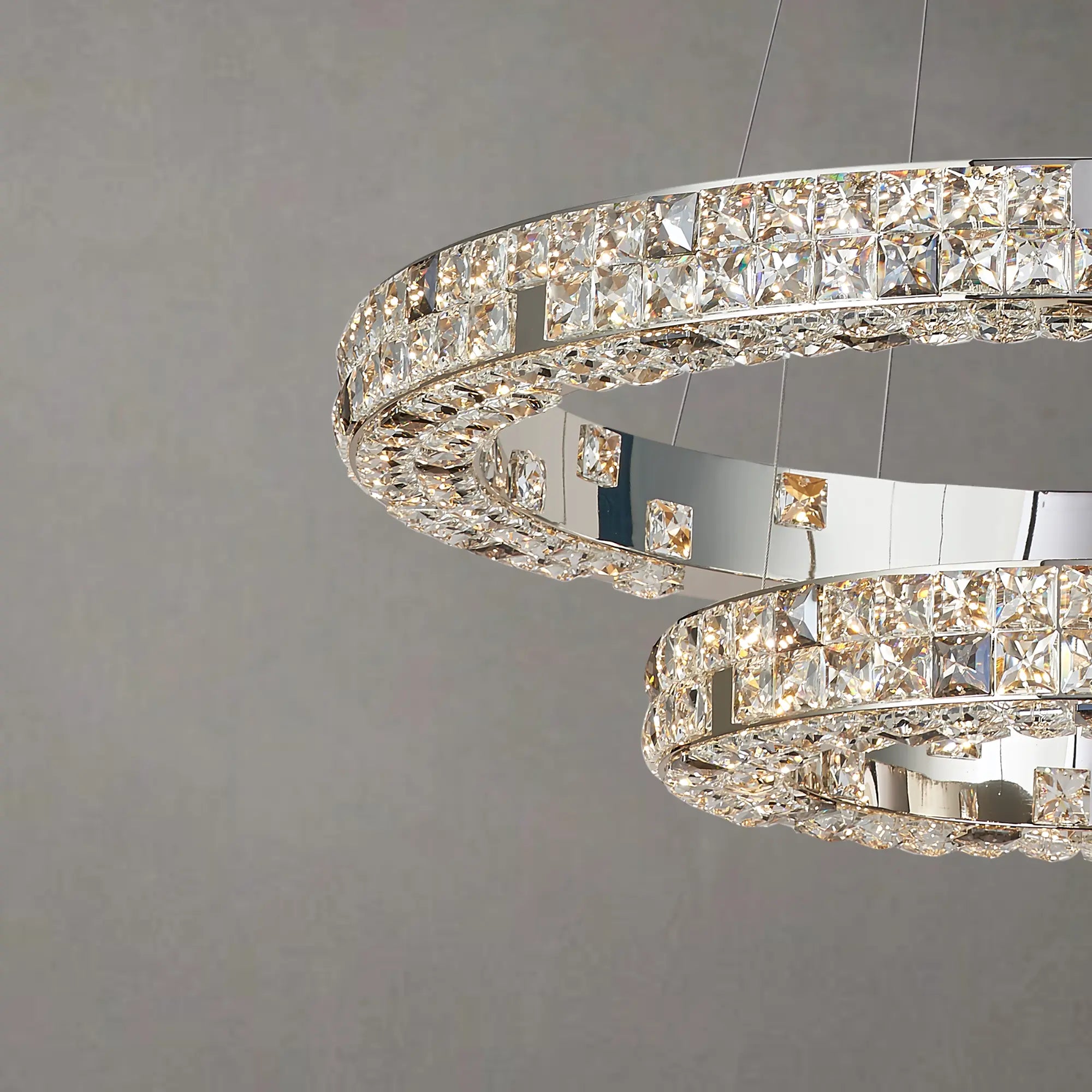 LUMIÉRE DE CARTIER 2 TIER CHANDELIER