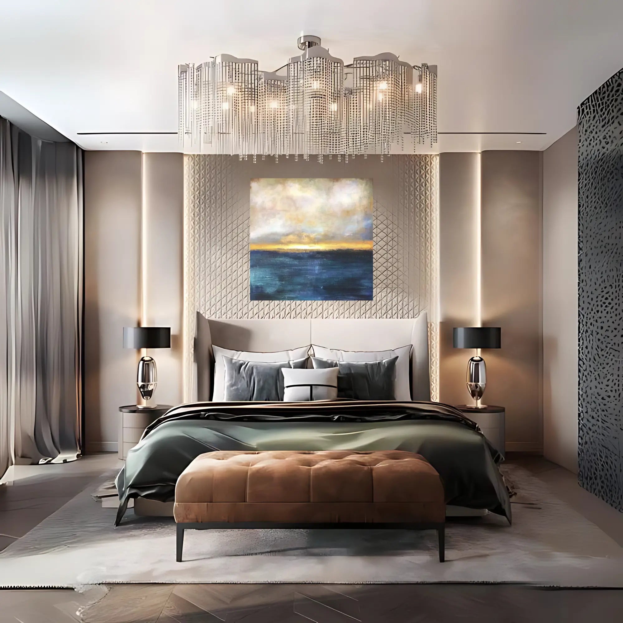 AURORA MIRAGE OIL PAINTING