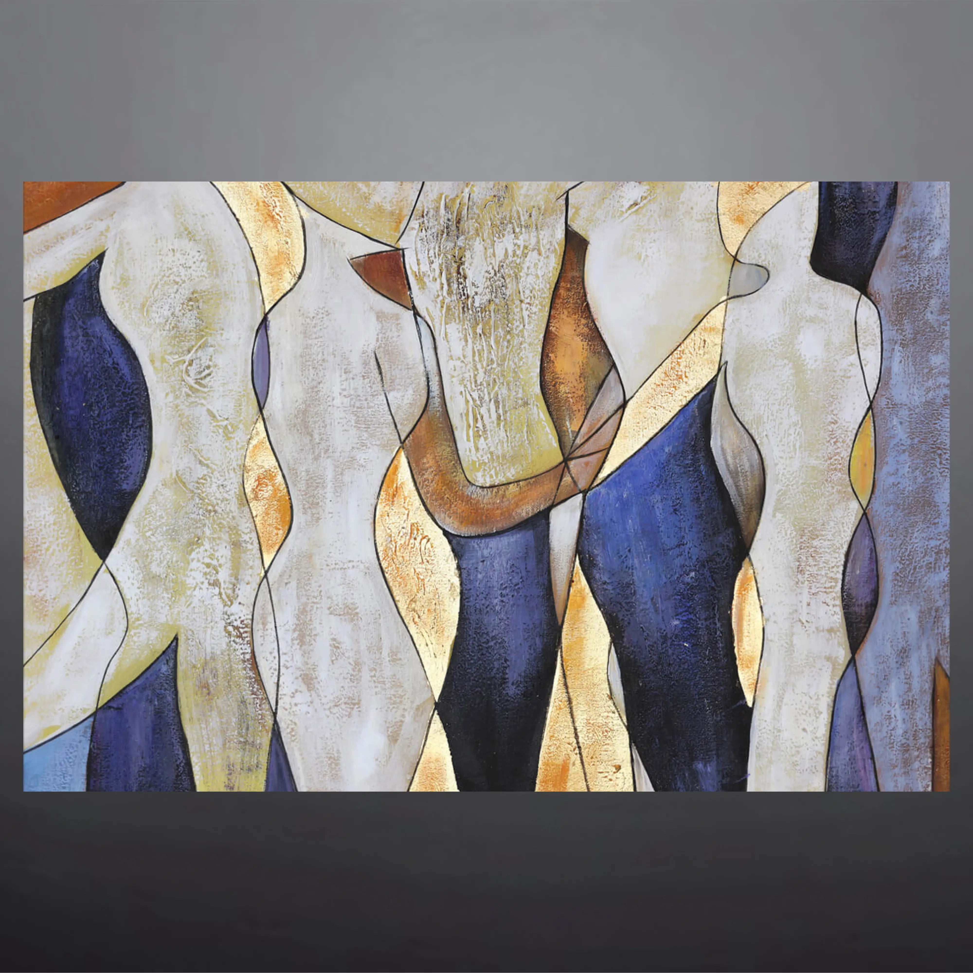 Reflections | Abstract Oil Painting on Canvas — Decor Lane – DecorLane
