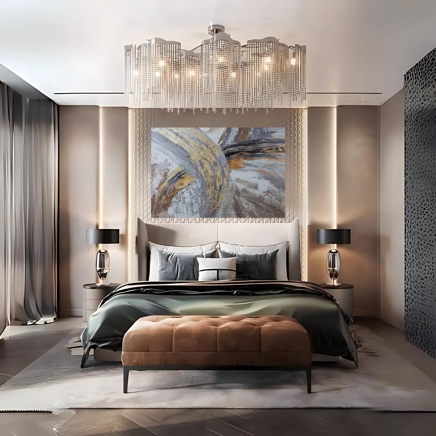 CRESCENT FLAKES OIL PAINTING