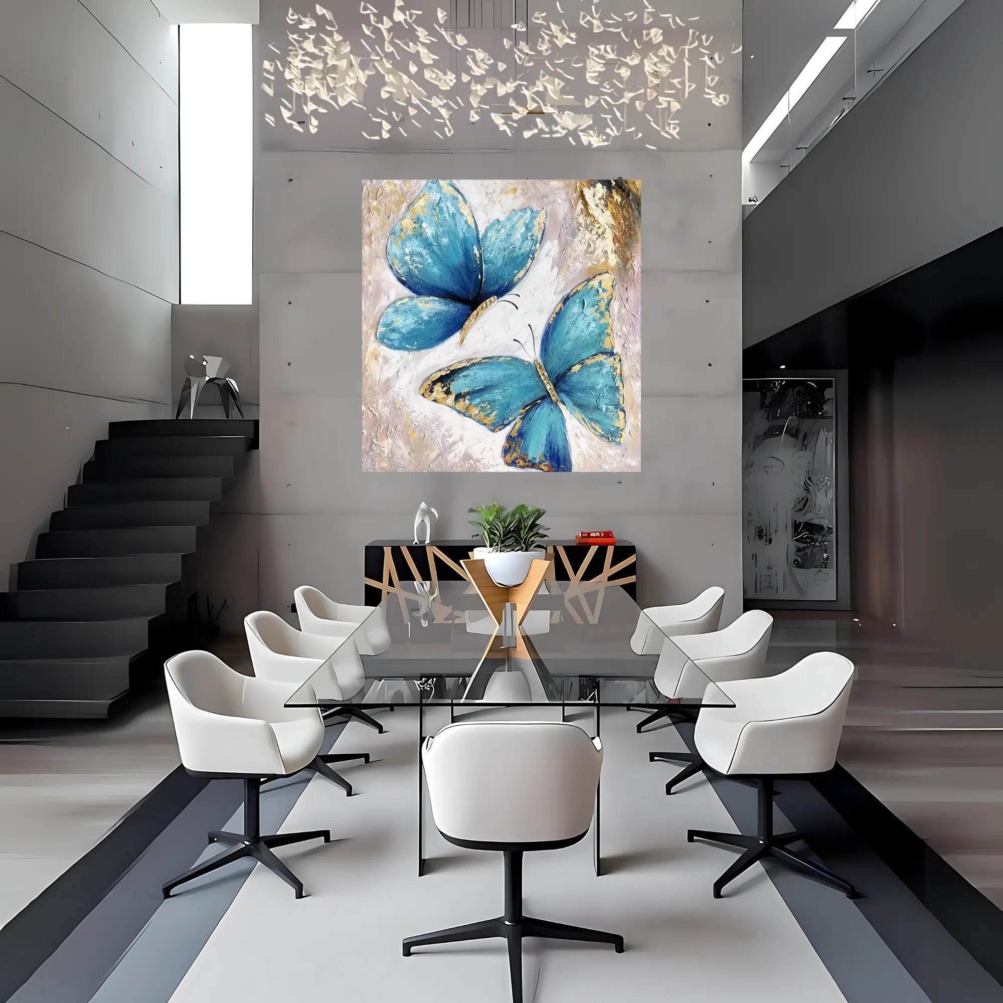 AZURE WHISPERS OIL PAINTING