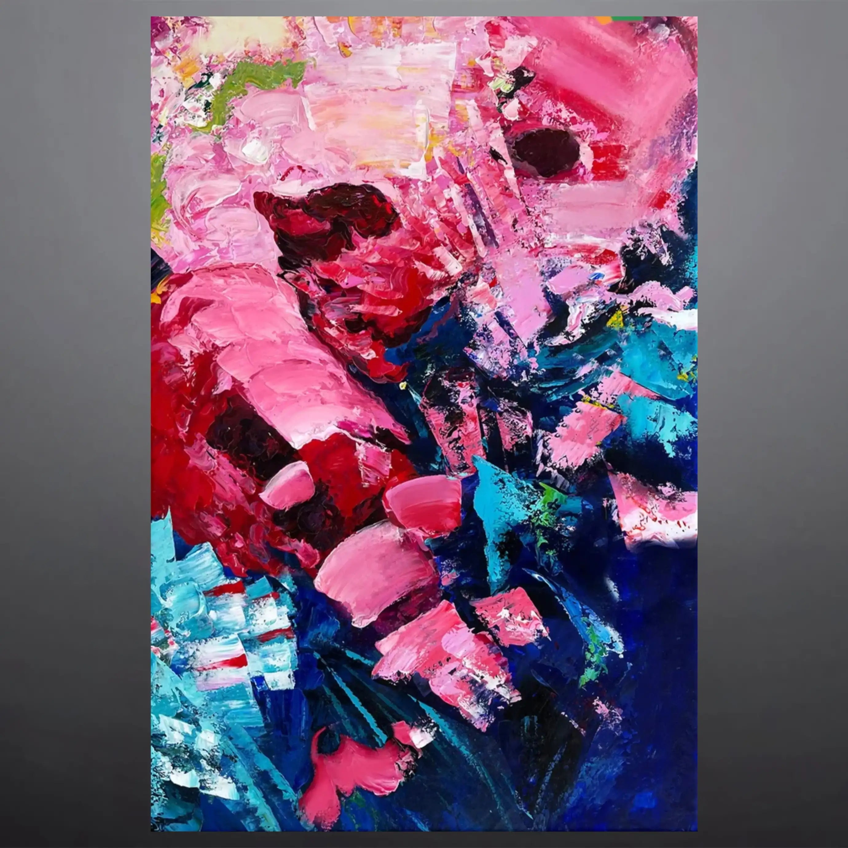 Radiant Flora | Floral Oil Painting on Canvas — Decor Lane – DecorLane