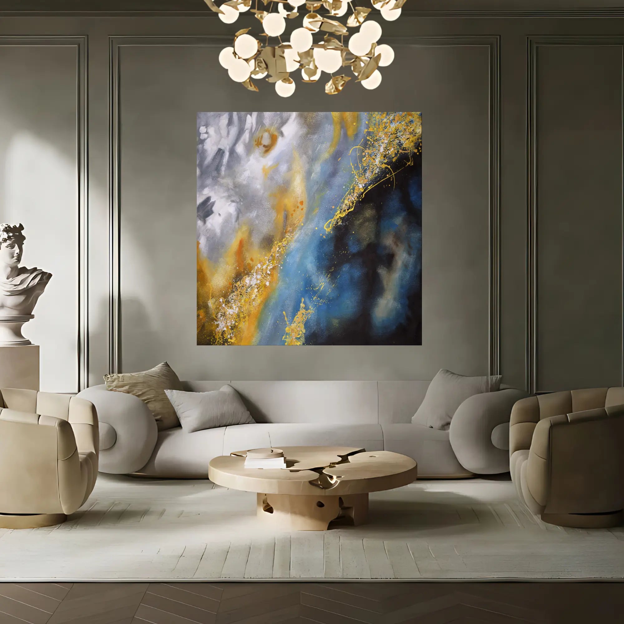 STARLIT FUSION OIL PAINTING