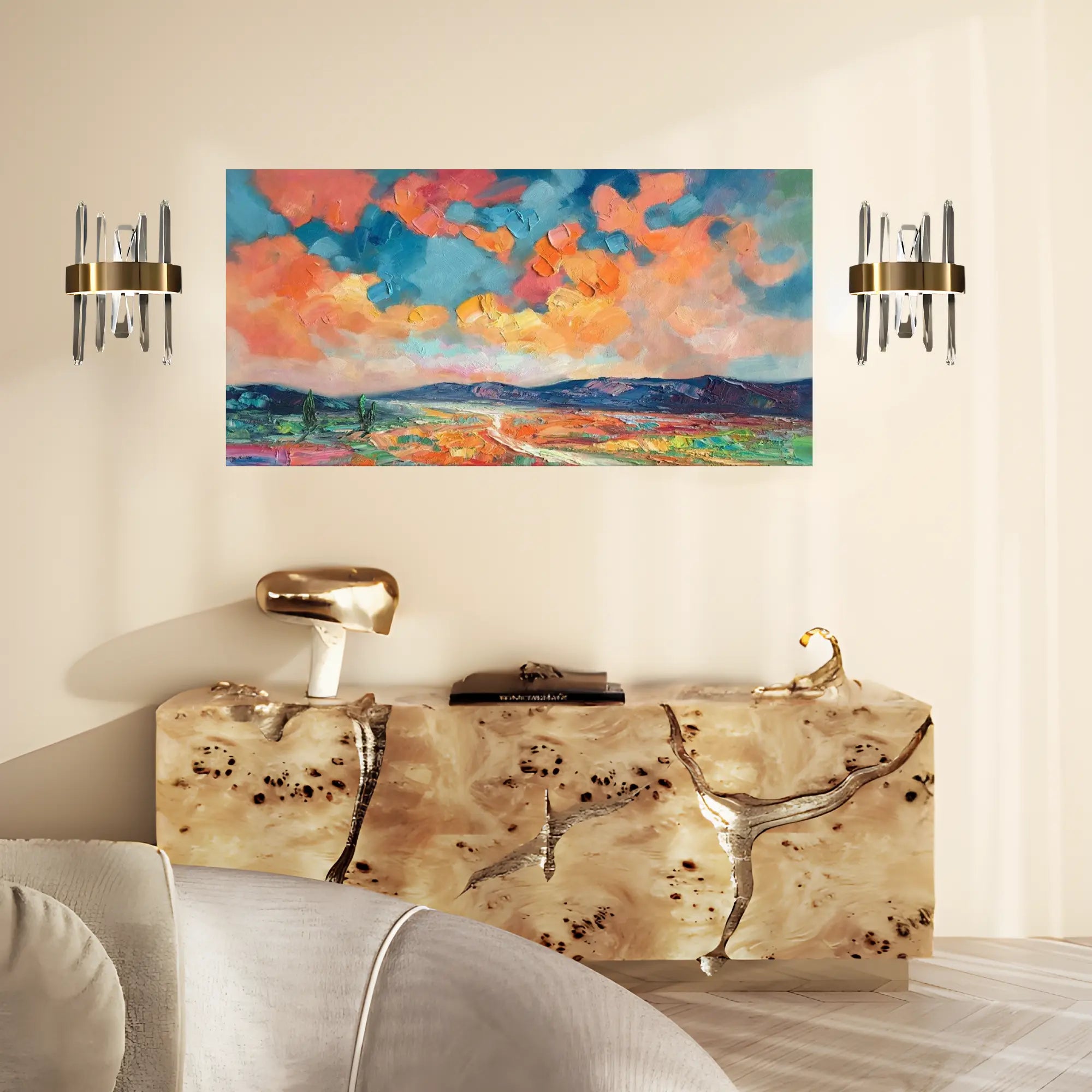 VIBRANT VALLEYS OIL PAINTING