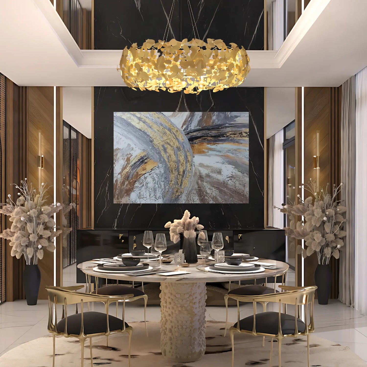 CRESCENT FLAKES OIL PAINTING