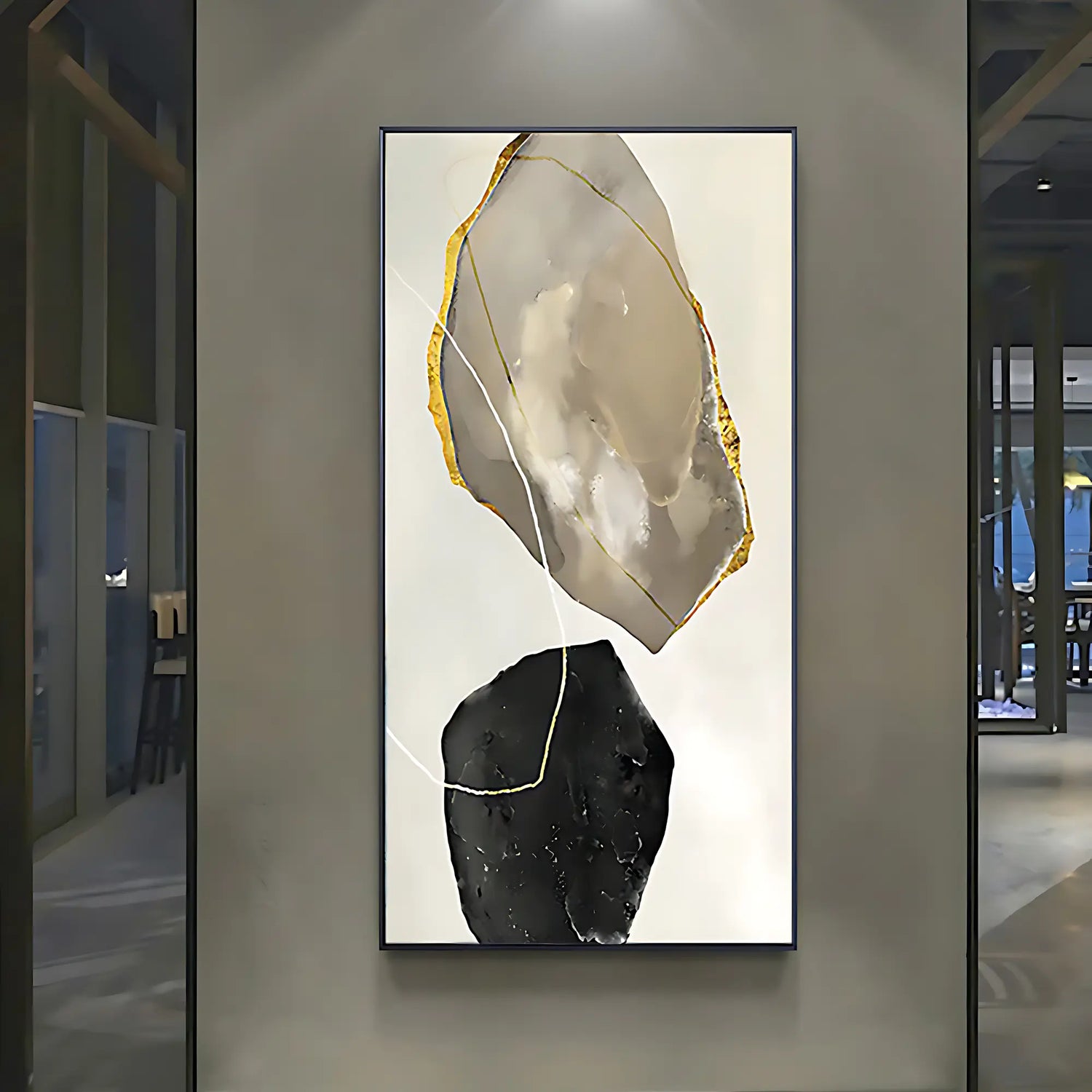 OBSIDIAN OIL PAINTING