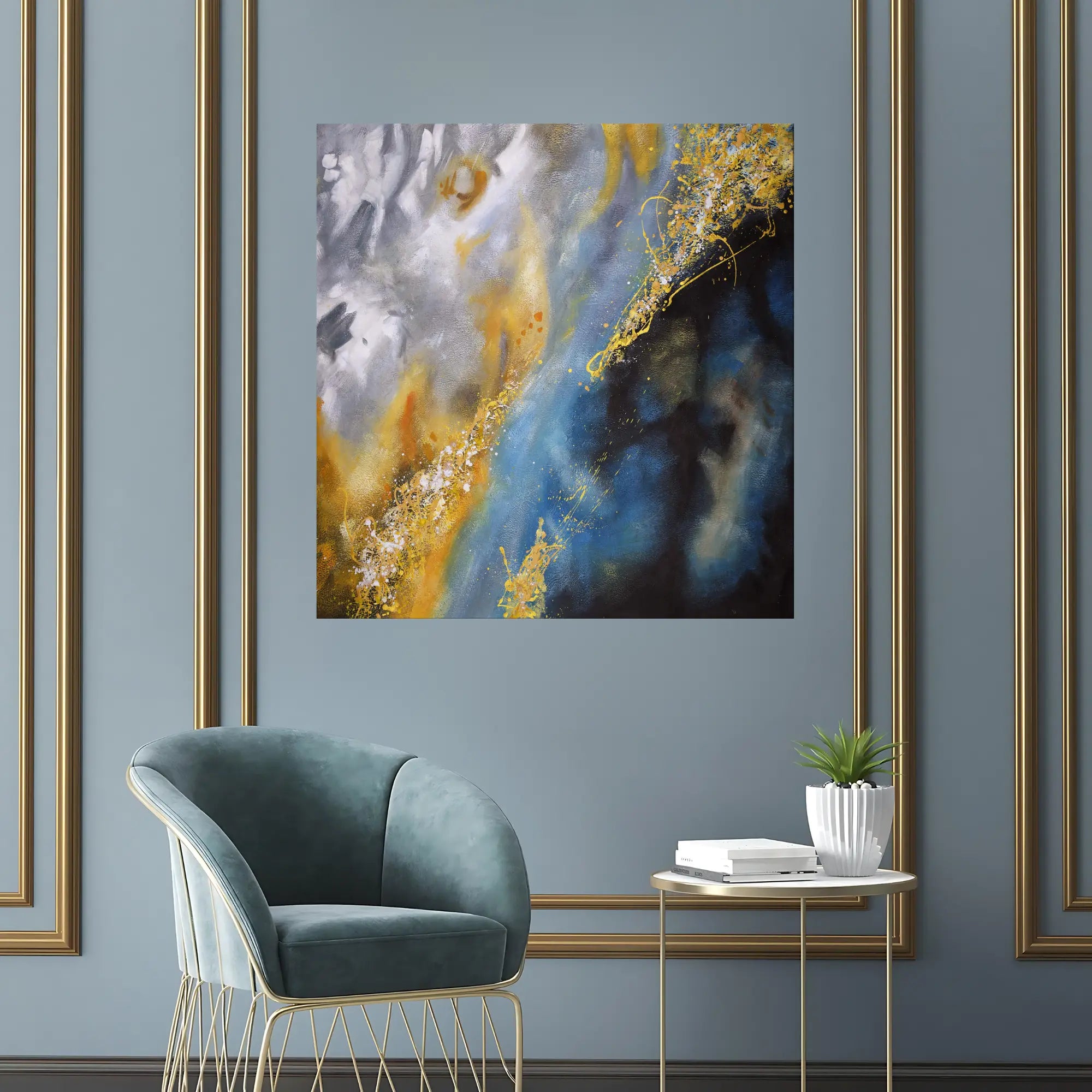 STARLIT FUSION OIL PAINTING