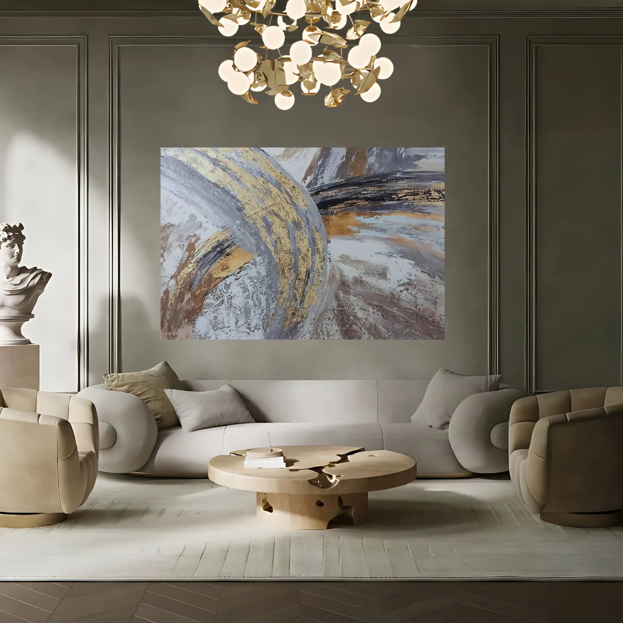 CRESCENT FLAKES OIL PAINTING