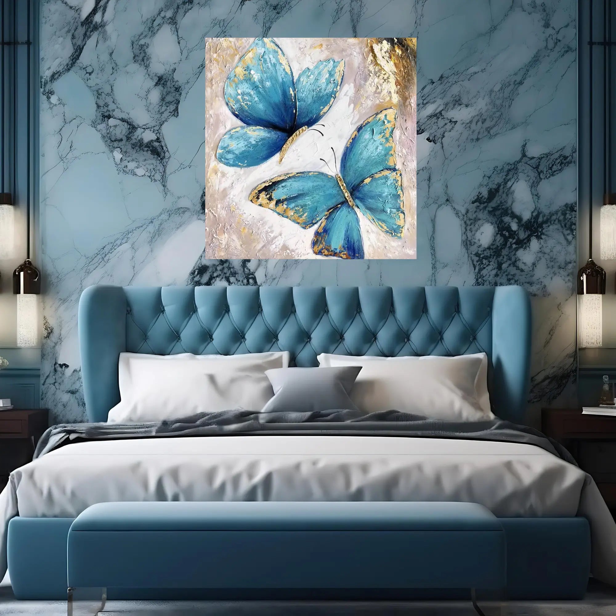 AZURE WHISPERS OIL PAINTING