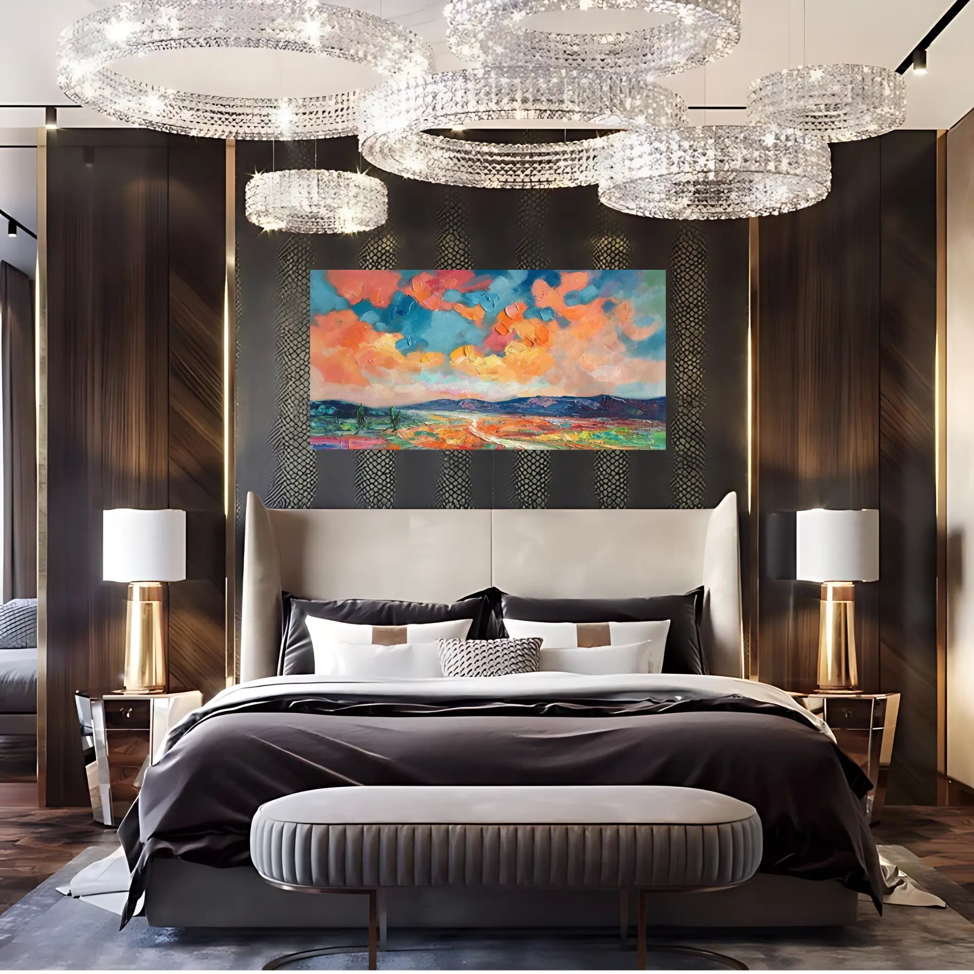 VIBRANT VALLEYS OIL PAINTING