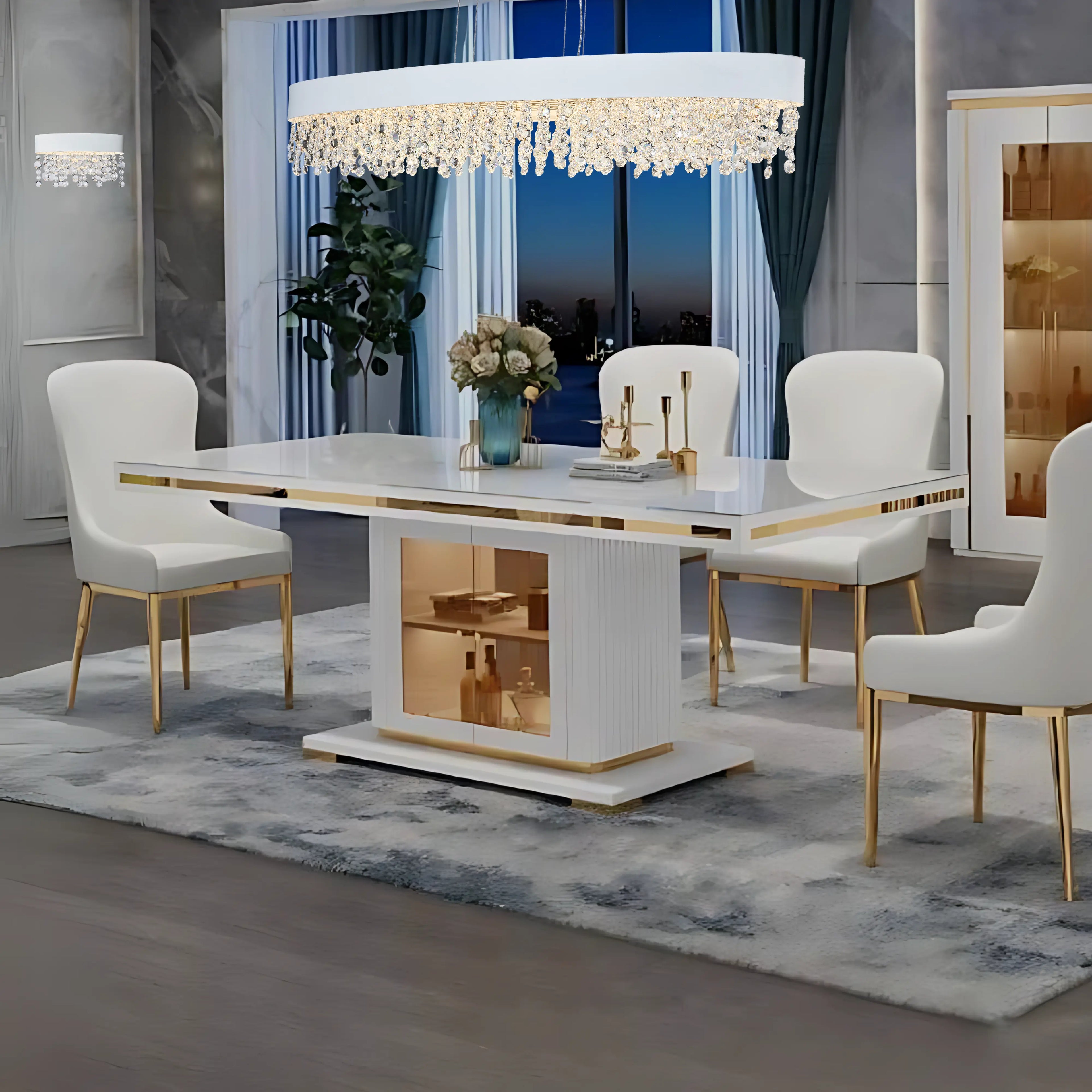 GLITZ OVAL CHANDELIER