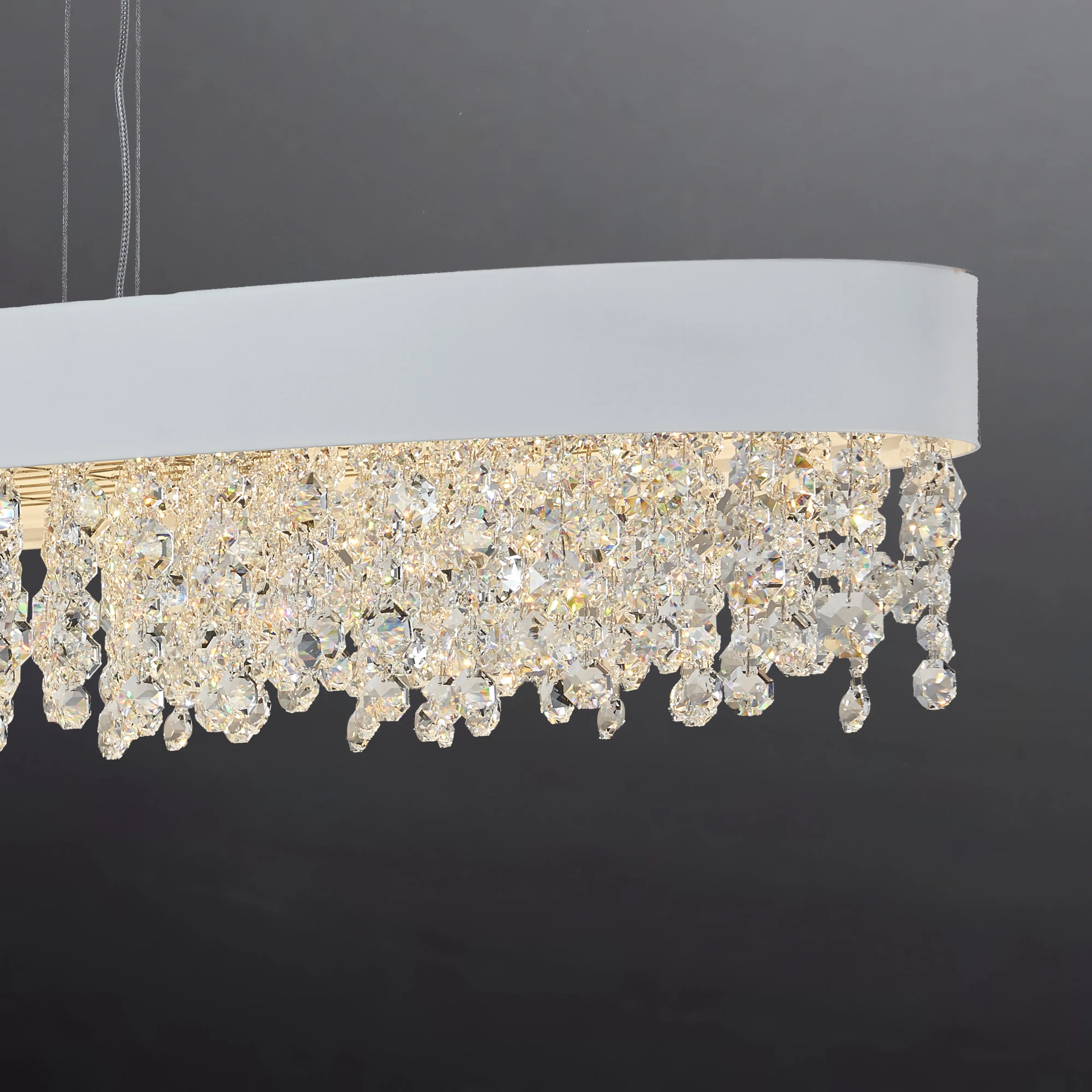 GLITZ OVAL CHANDELIER