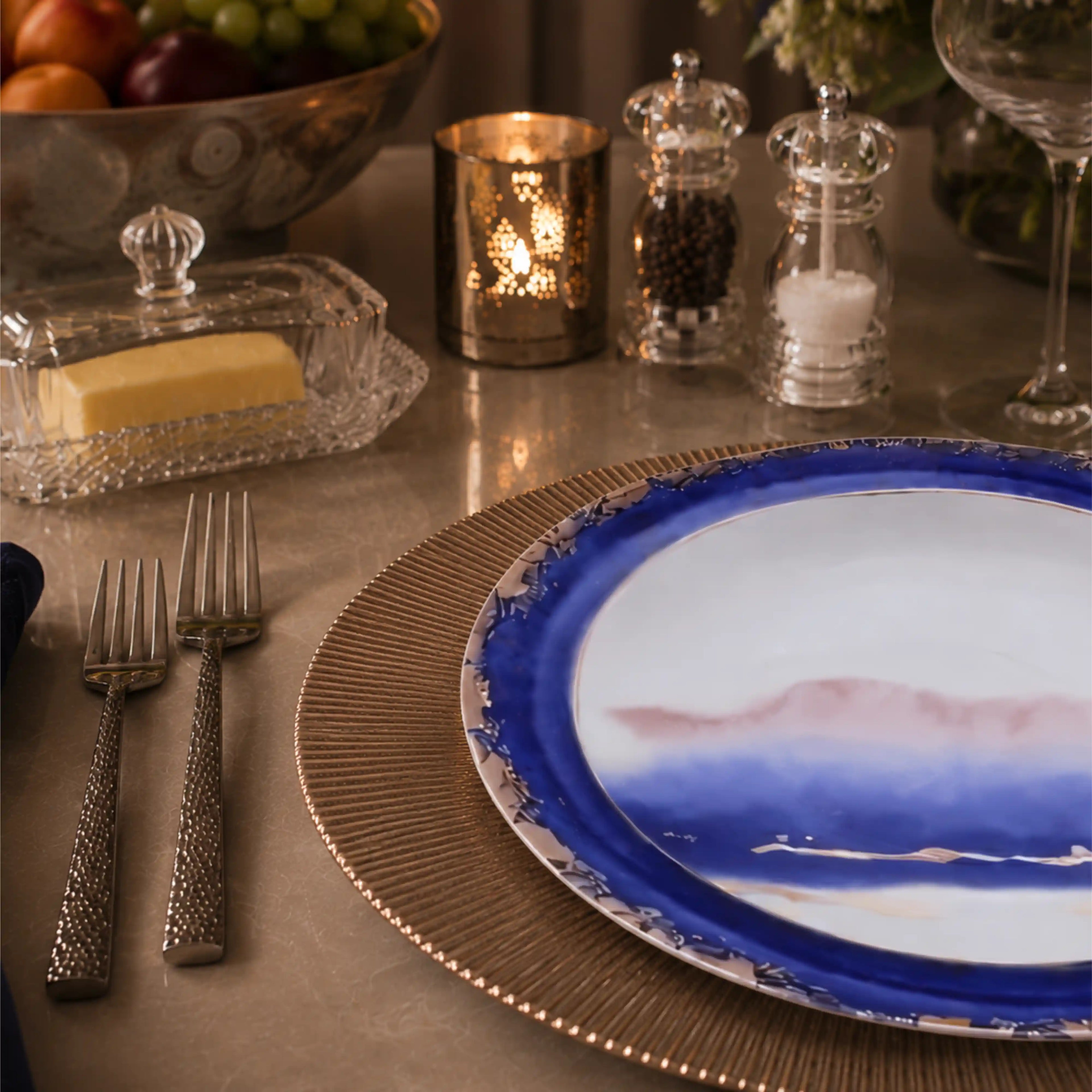 VAN GOGH COBALT PLATE