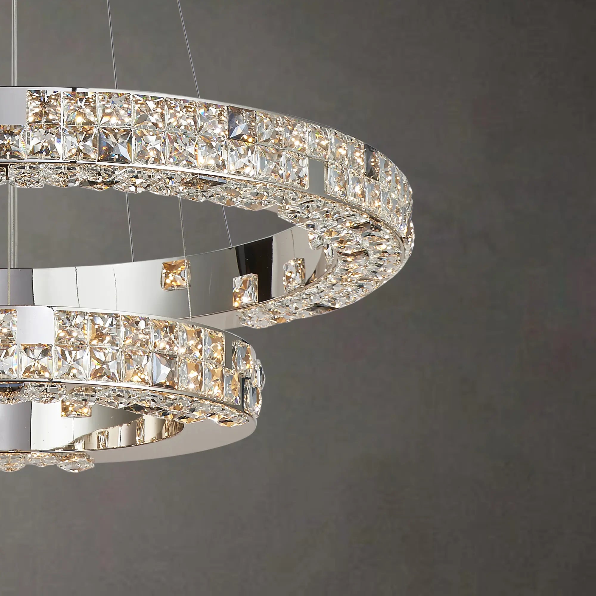 LUMIÉRE DE CARTIER 2 TIER CHANDELIER