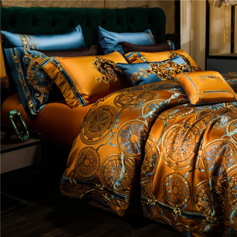 CROWN IMPERIAL DUVET COVER & SHAMS EGYPTIAN COTTON 800TC