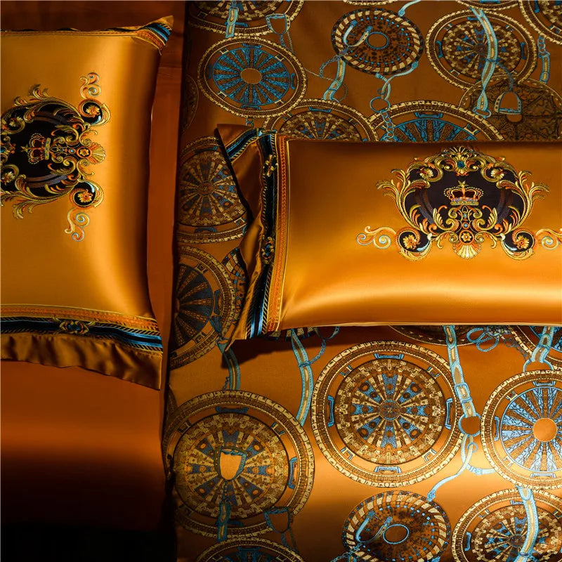 CROWN IMPERIAL DUVET COVER & SHAMS EGYPTIAN COTTON 800TC