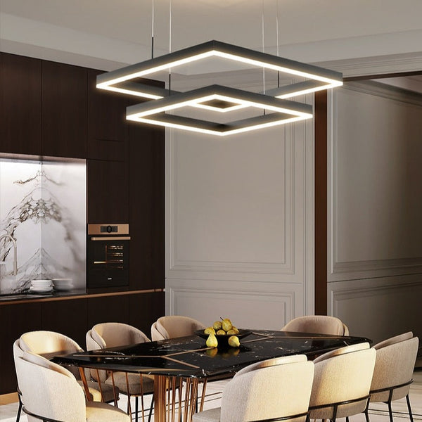 CARRÉ ÉLÉGANT CHANDELIER Decor Lane