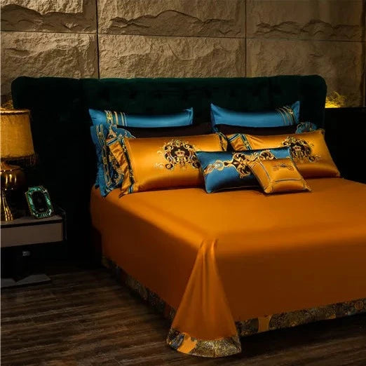 CROWN IMPERIAL DUVET COVER & SHAMS EGYPTIAN COTTON 800TC