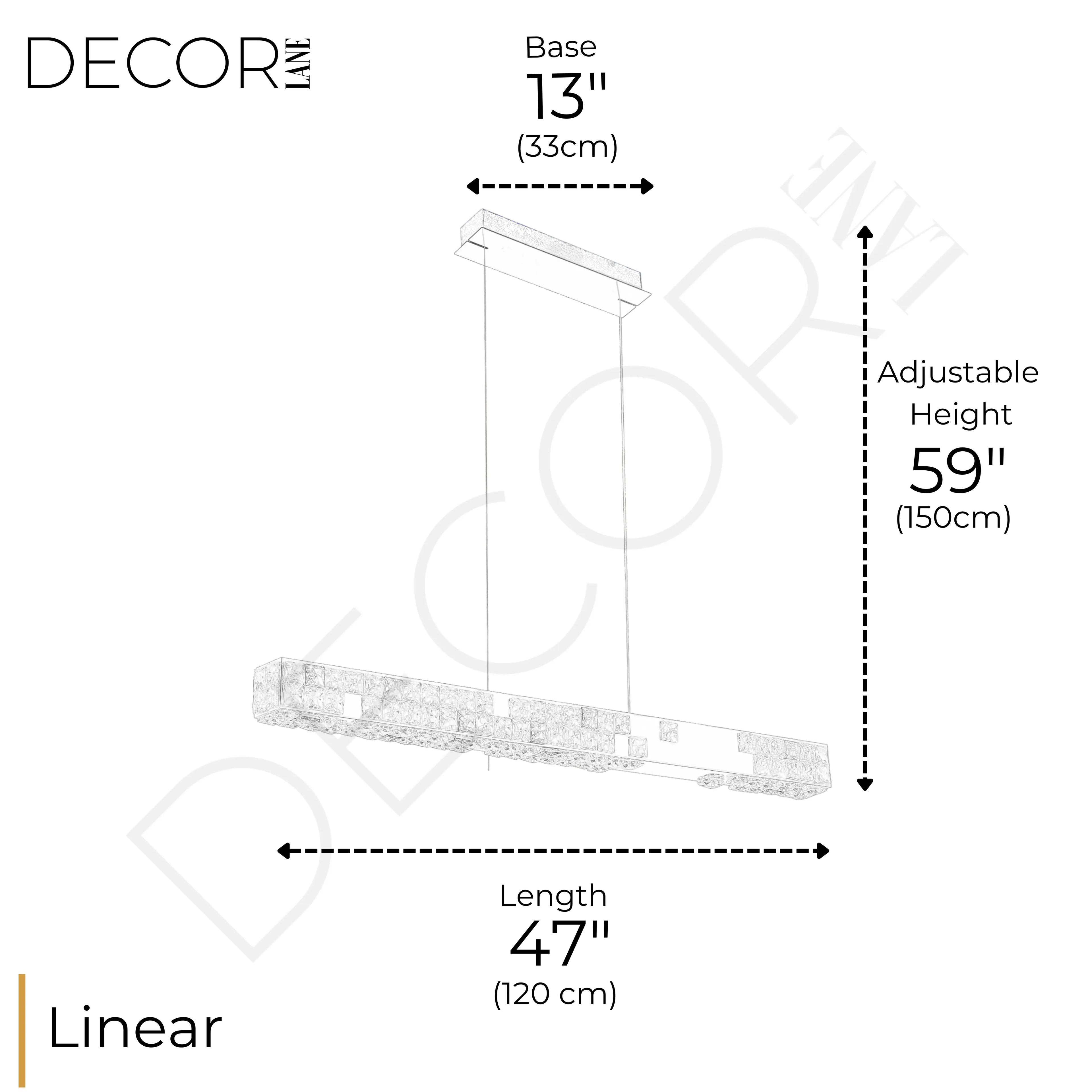 LUMIÉRE DE CARTIER LINEAR CHANDELIER