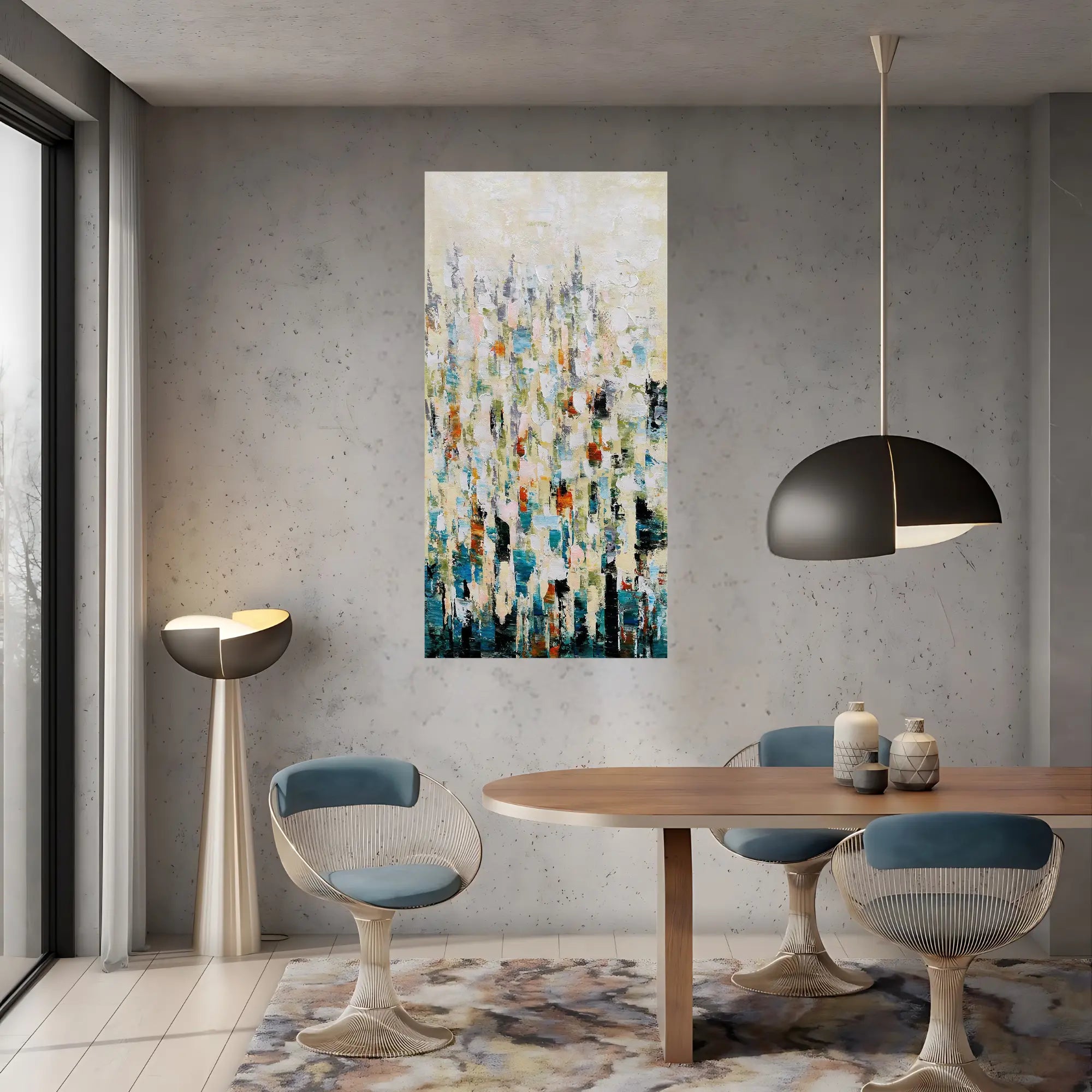 Pixelated Canopy Oil Painting