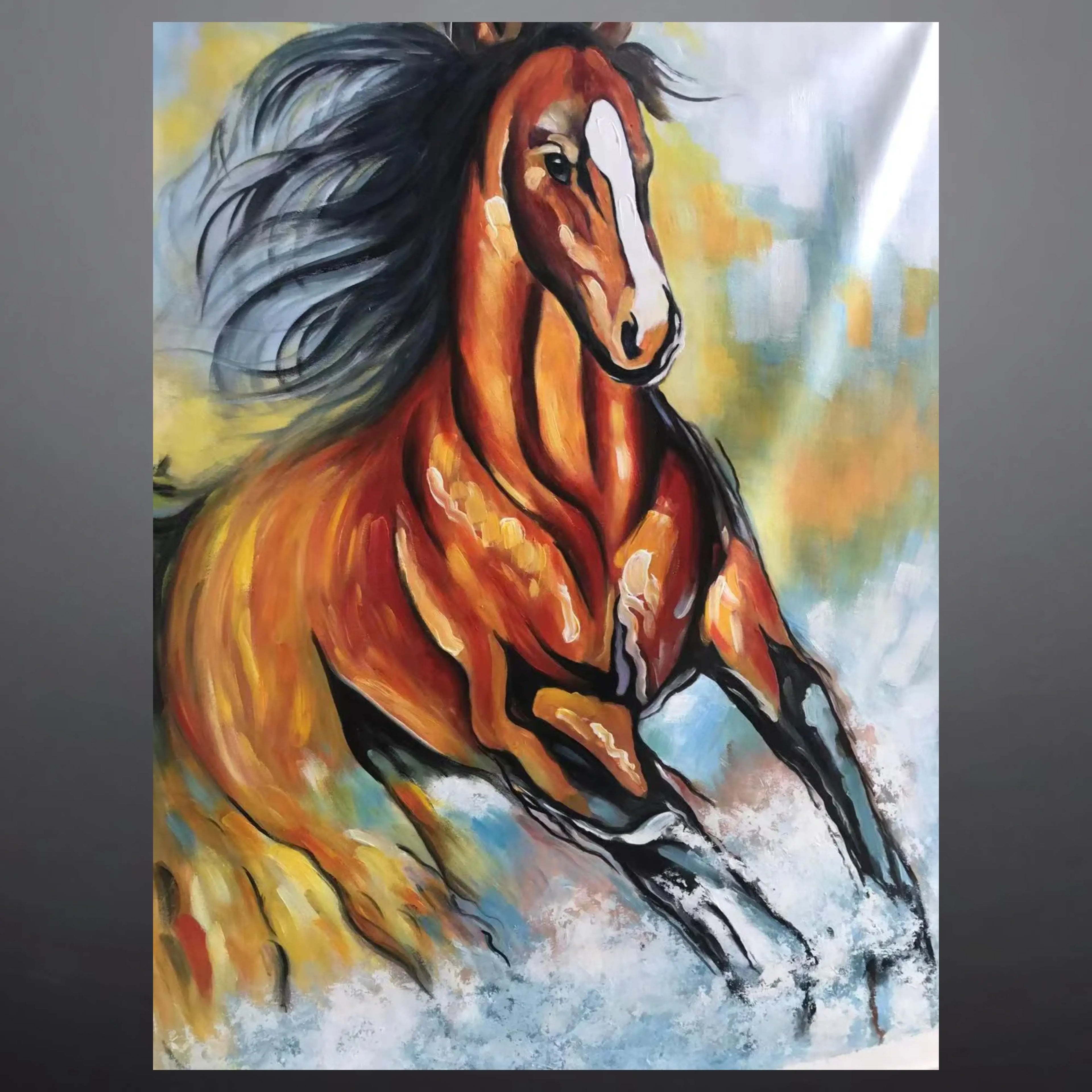 HOOVES OIL PAINTING