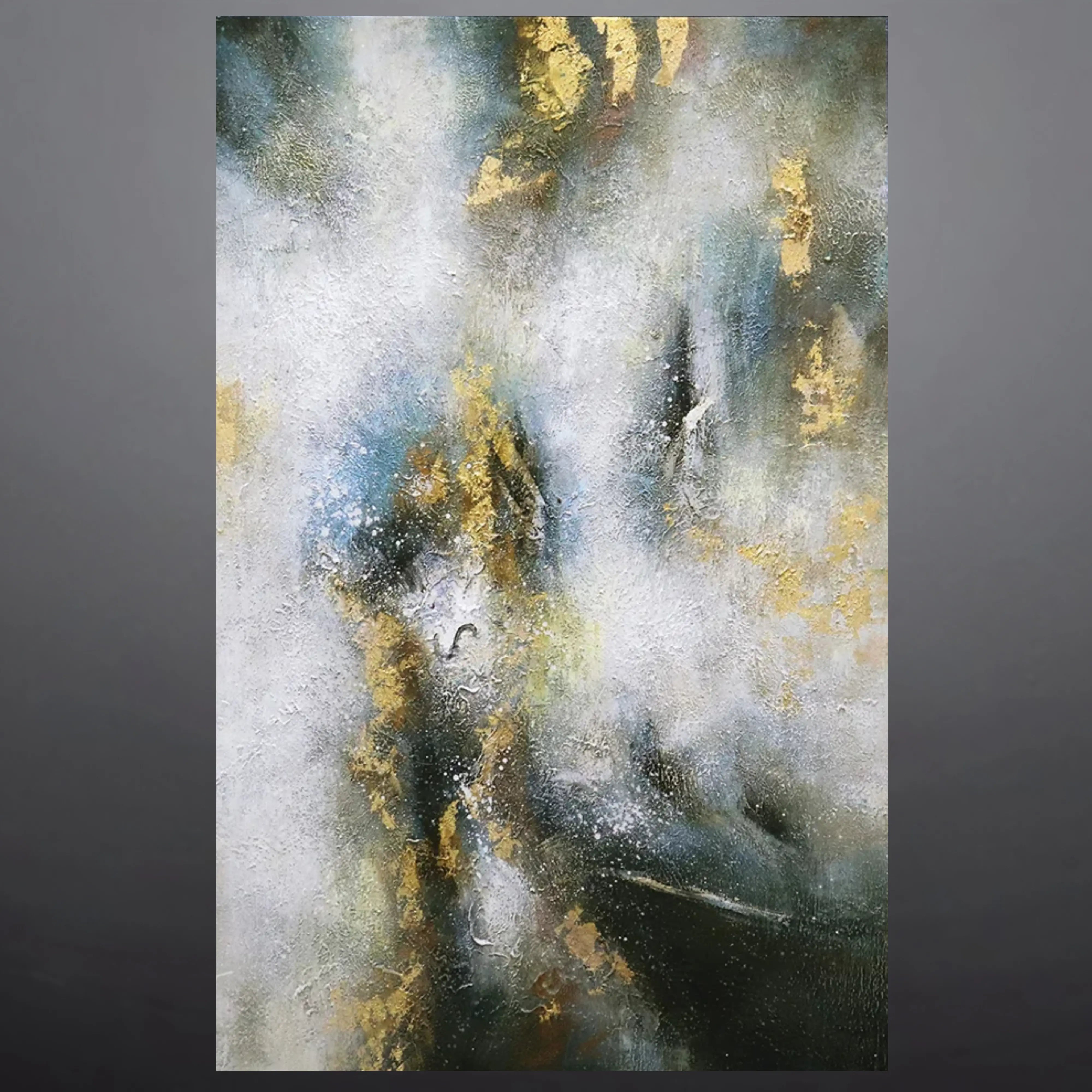 Cosmic Shimmer | Abstract Oil Painting on Canvas — Decor Lane – DecorLane