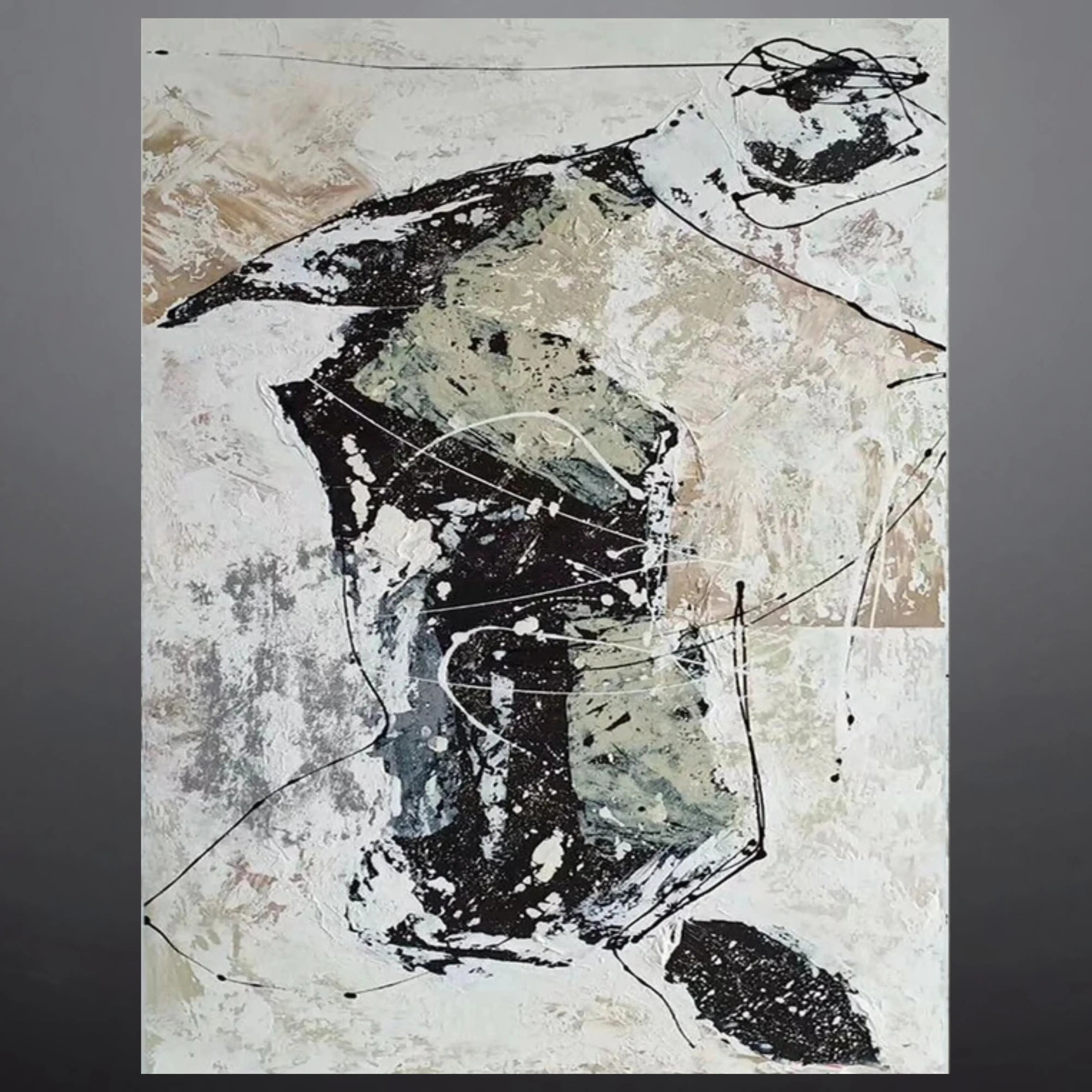 OBSCURED PRESENCE OIL PAINTING