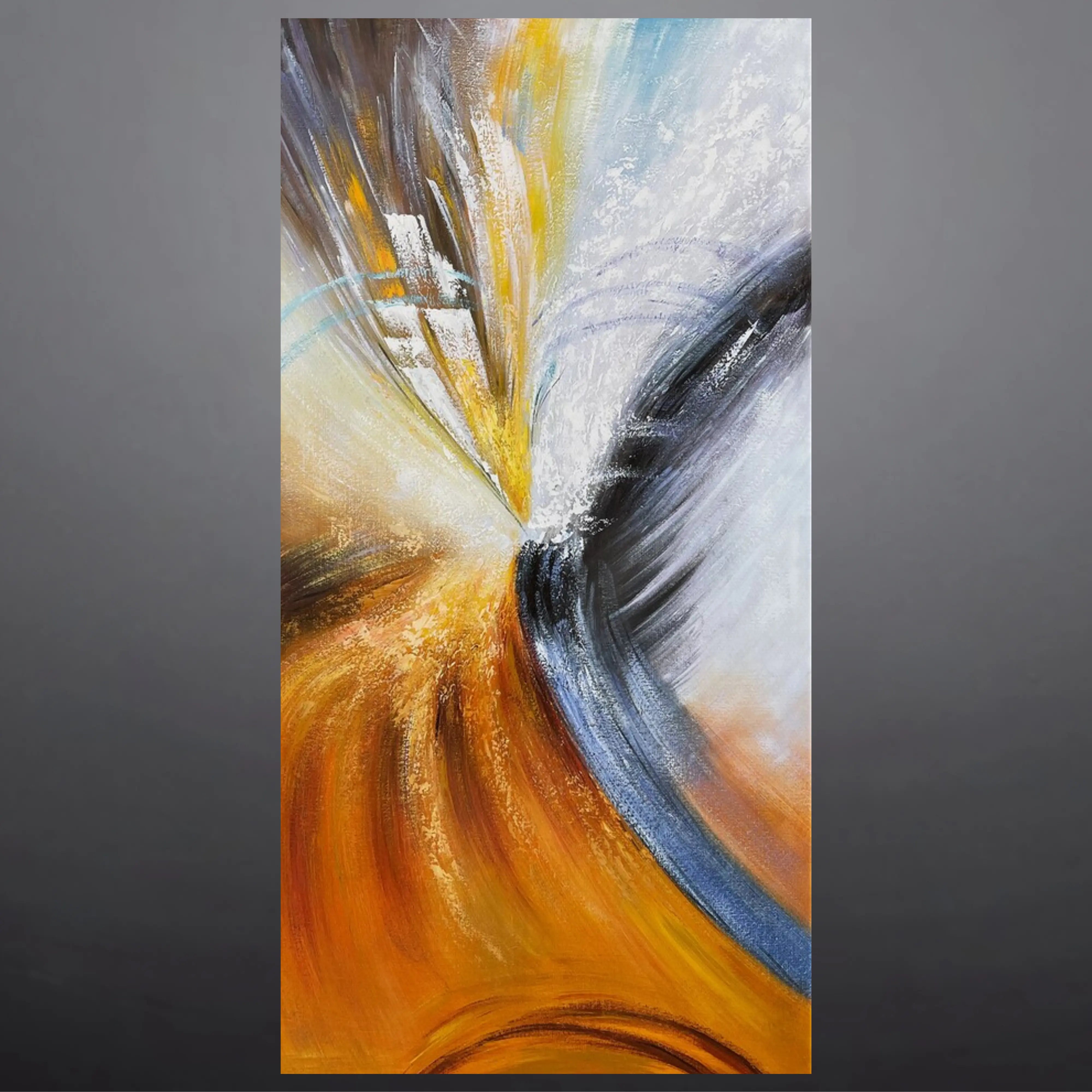 Aurora Swirl | Abstract Oil Painting on Canvas — Decor Lane – DecorLane