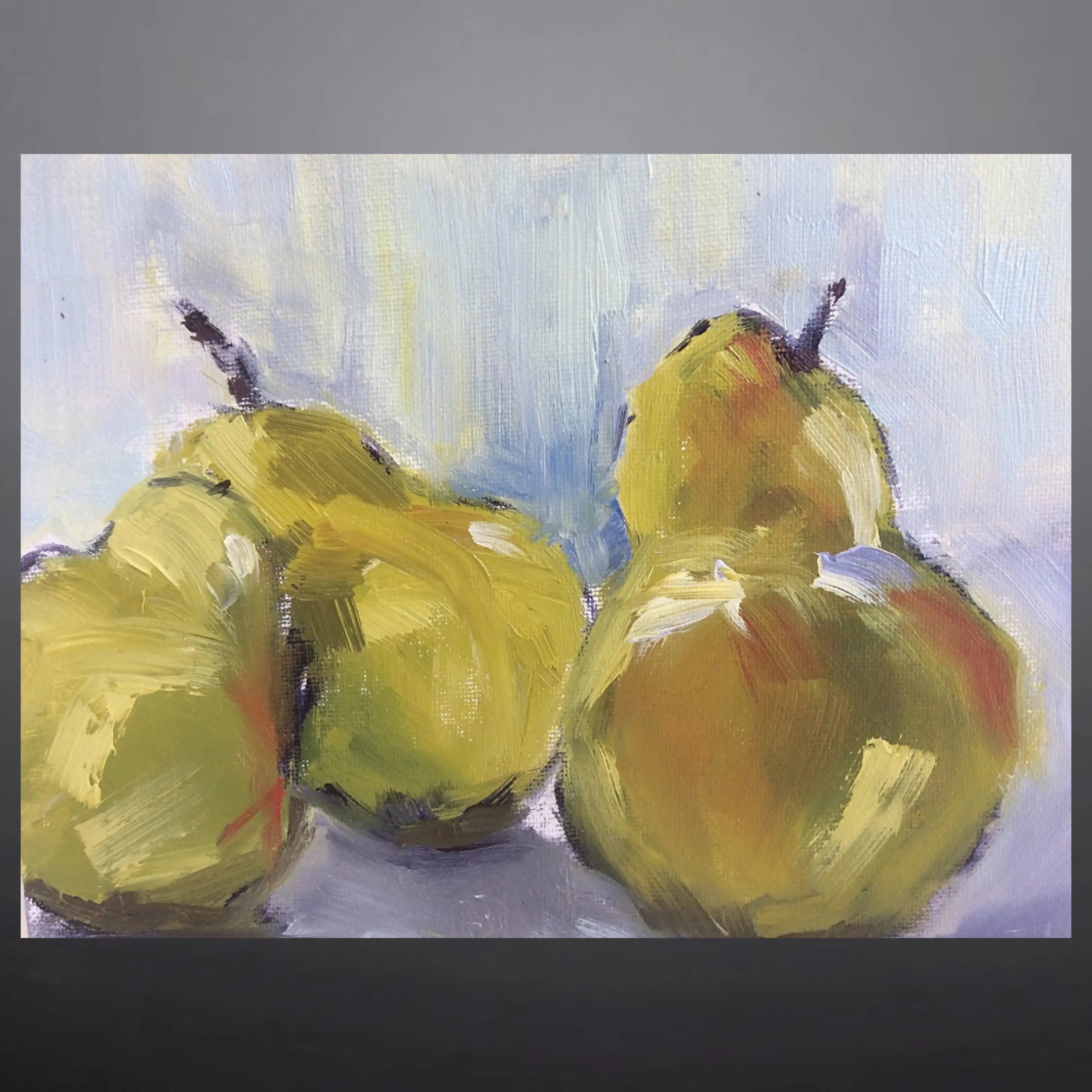 Autumn Orchard Oil Painting