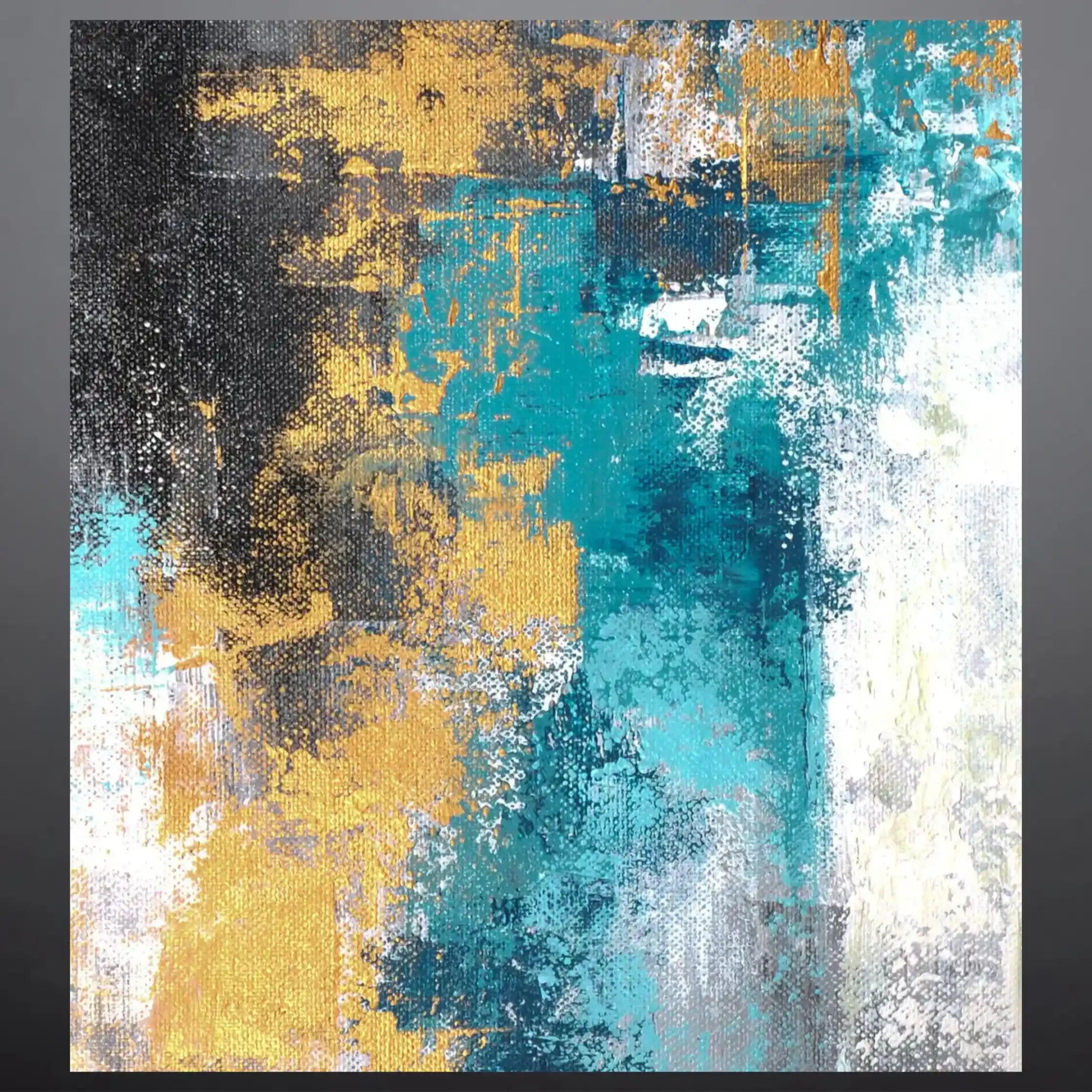 Turquoise Shores Oil Painting