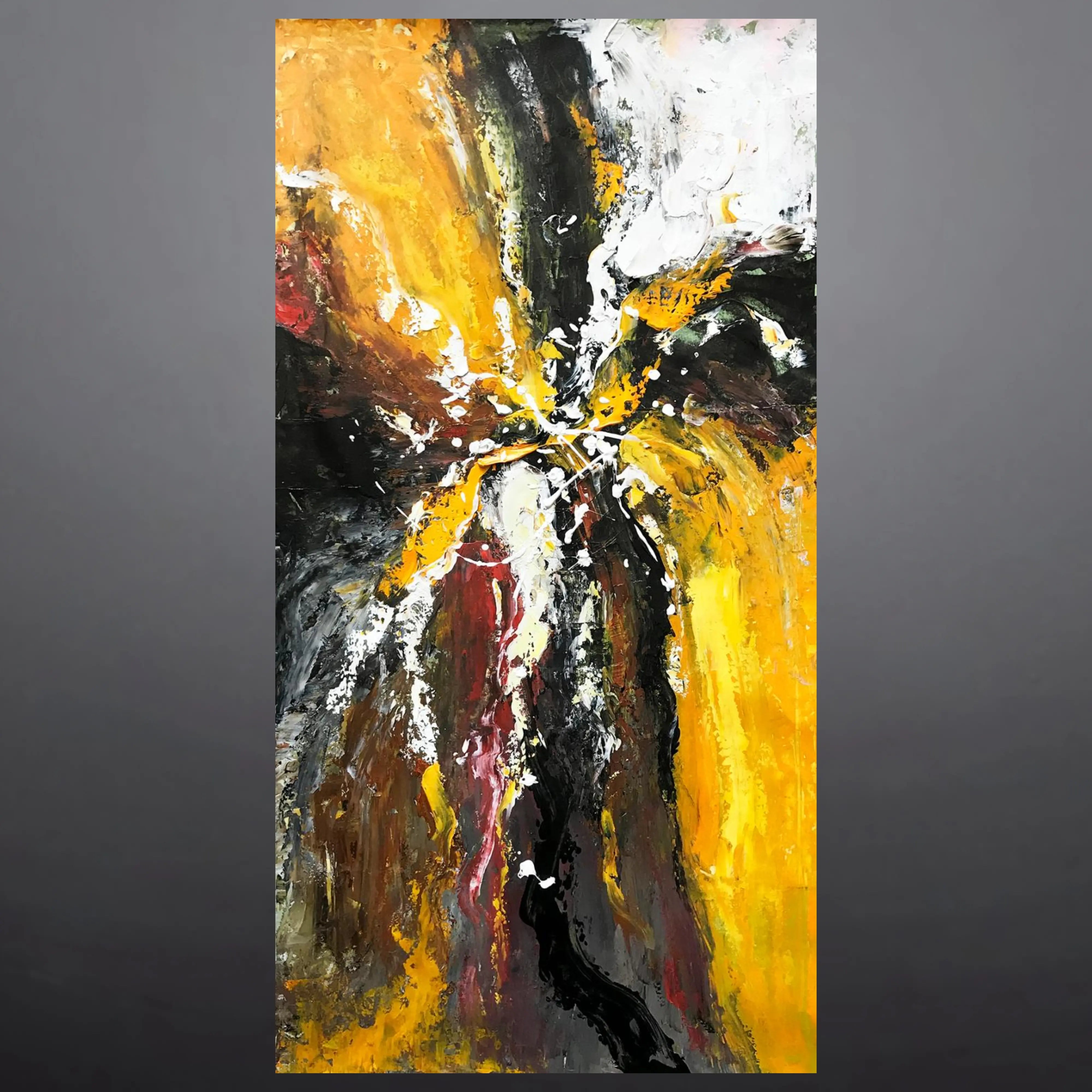Ember Flow | Abstract Oil Painting on Canvas — Decor Lane – DecorLane