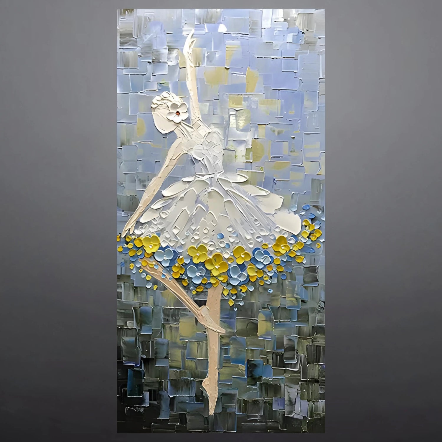 WHIMSICAL PIROUETTE OIL PAINTING