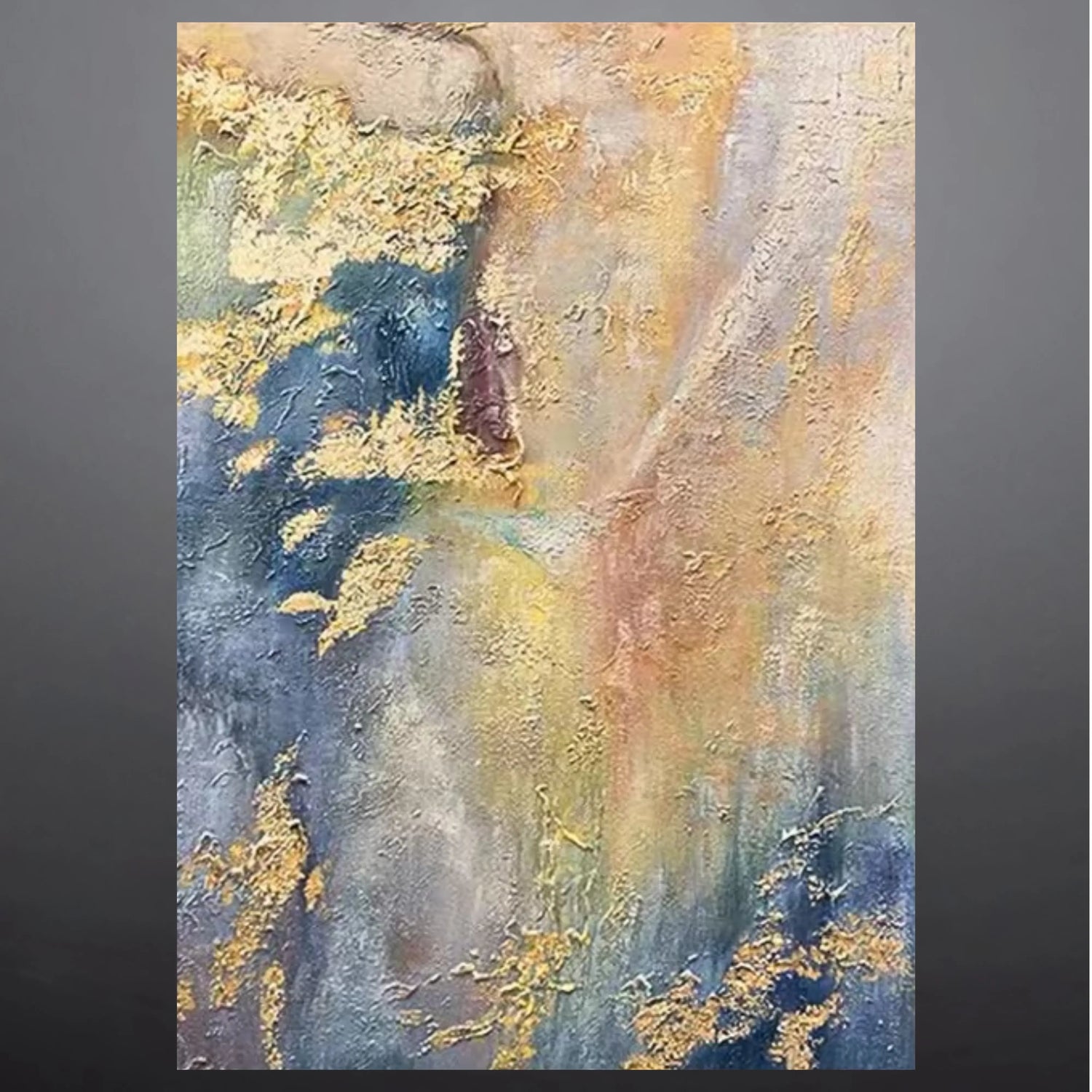 GOLDEN AZURE OIL PAINTING