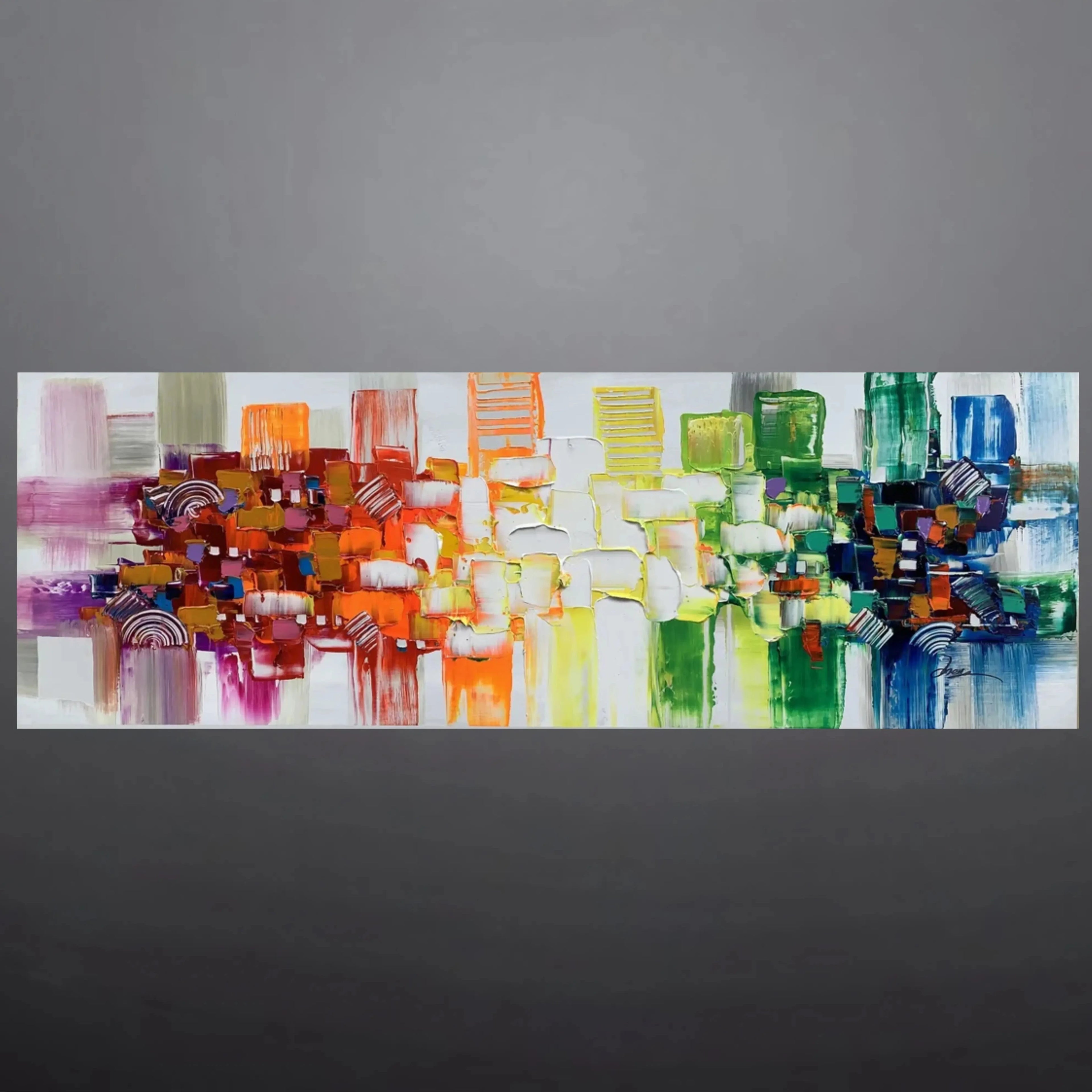 CHROMATIC GLOW OIL PAINTING