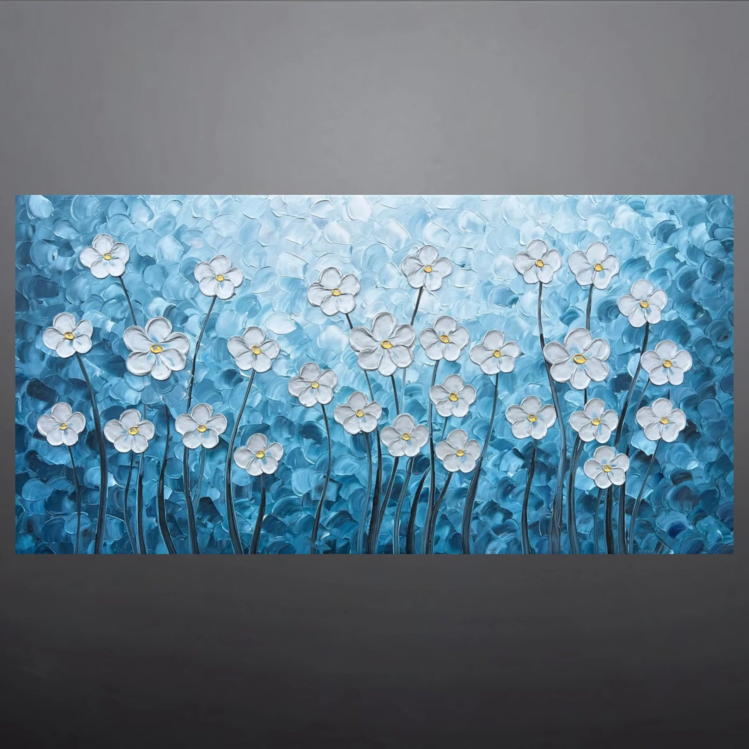 BLUEBELL SYMPHONY OIL PAINTING