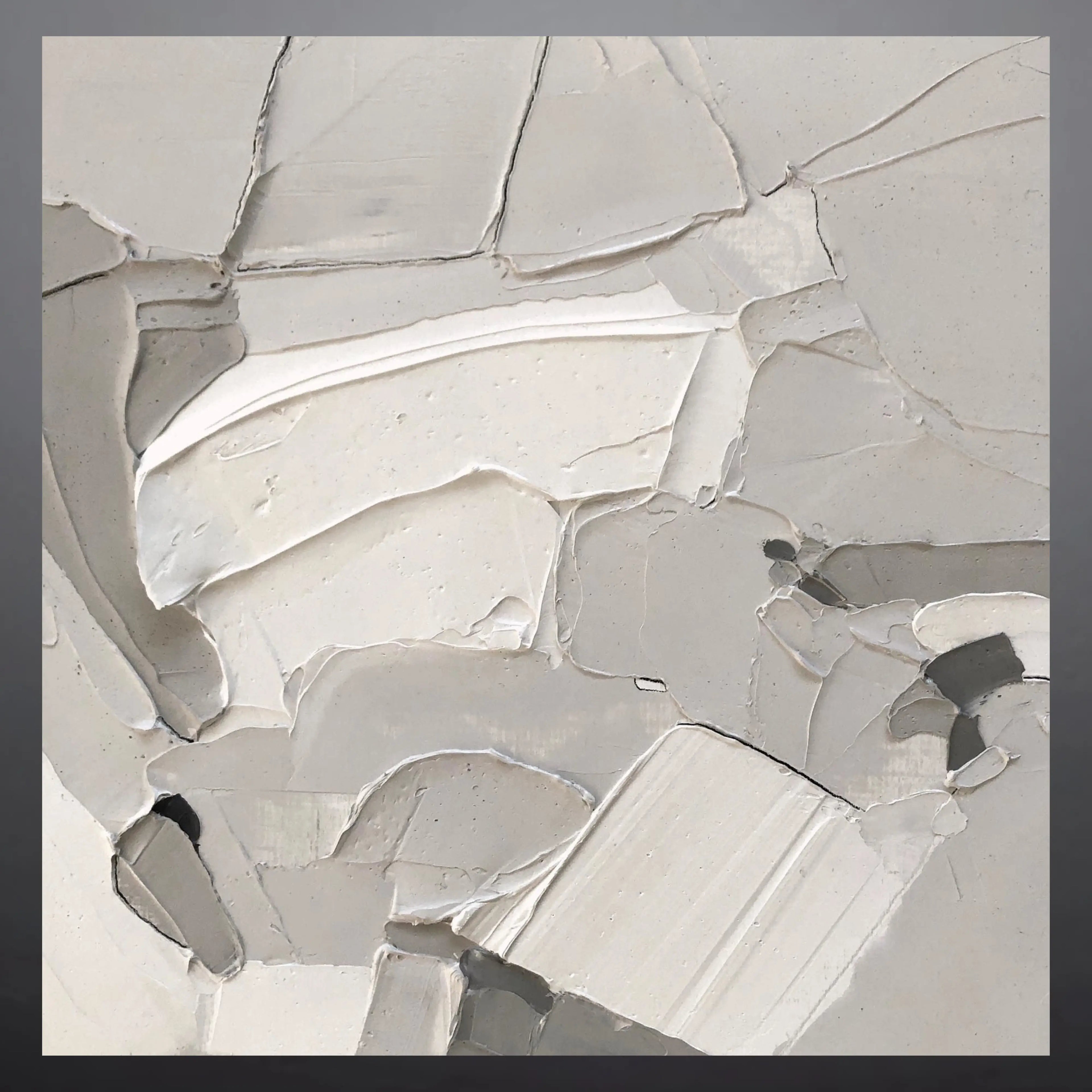 CRUMPLED CONTOURS OIL PAINTING