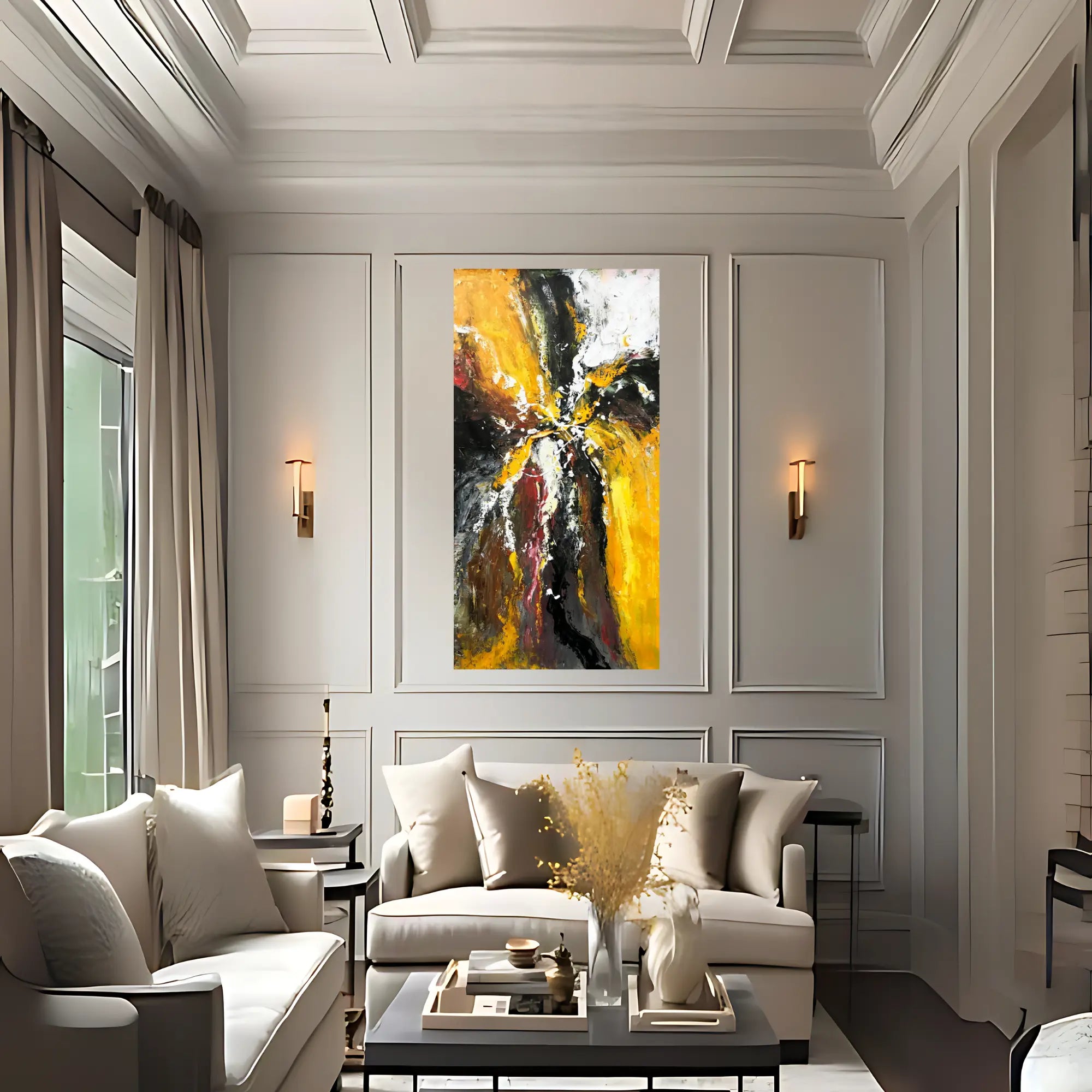 EMBER FLOW OIL PAINTING