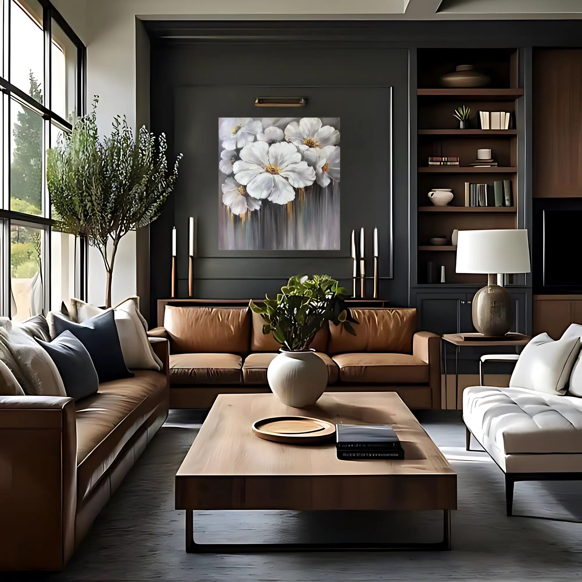 PRISTINE PETALS OIL PAINTING