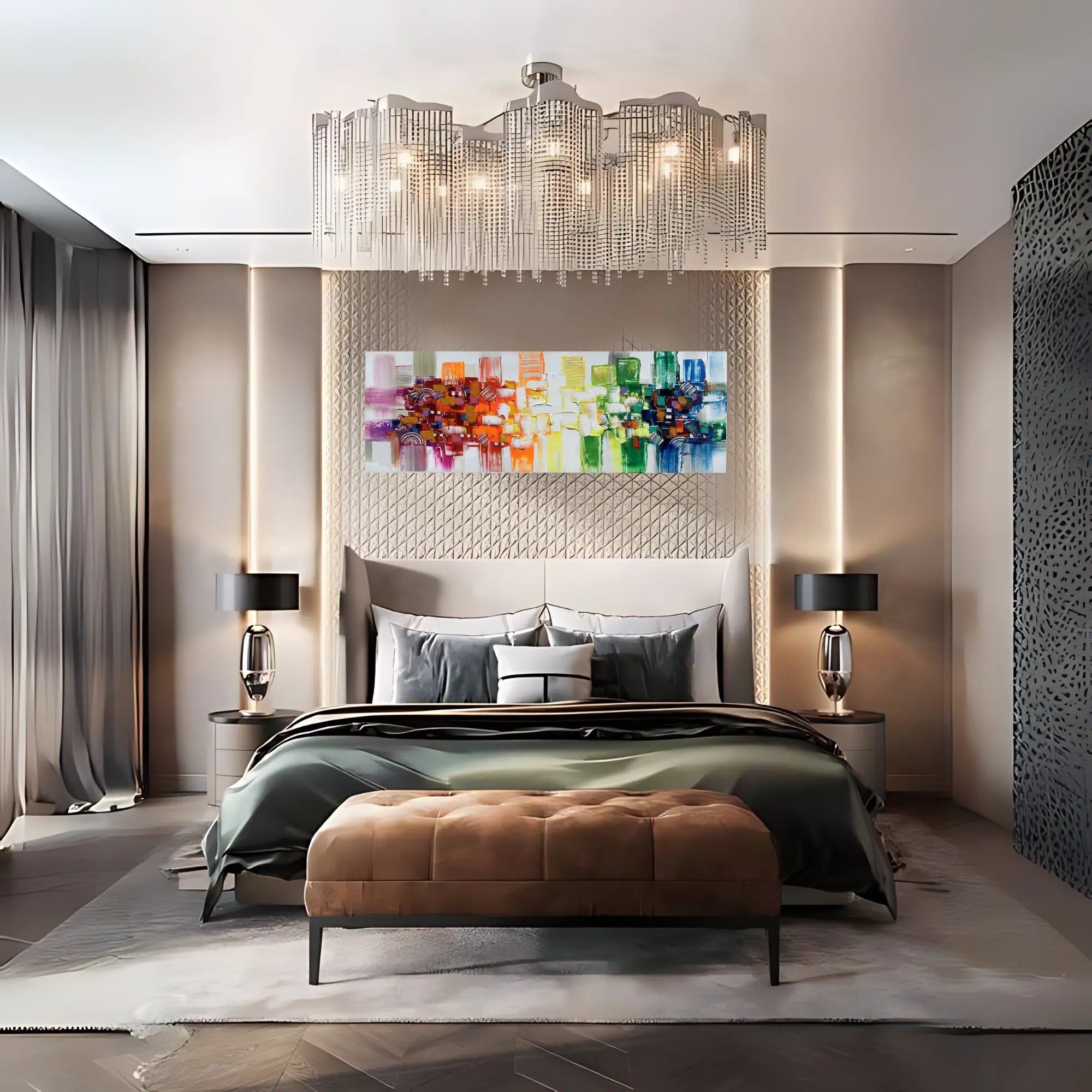 CHROMATIC GLOW OIL PAINTING