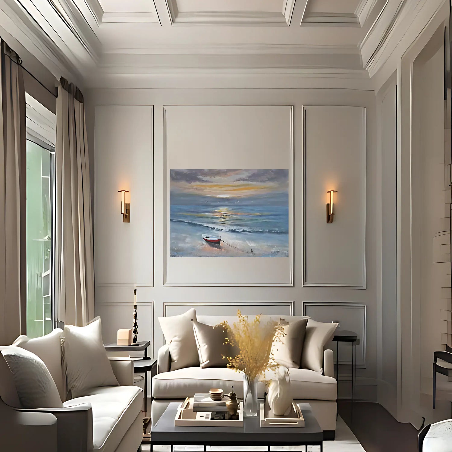 QUIET VOYAGE OIL PAINTING