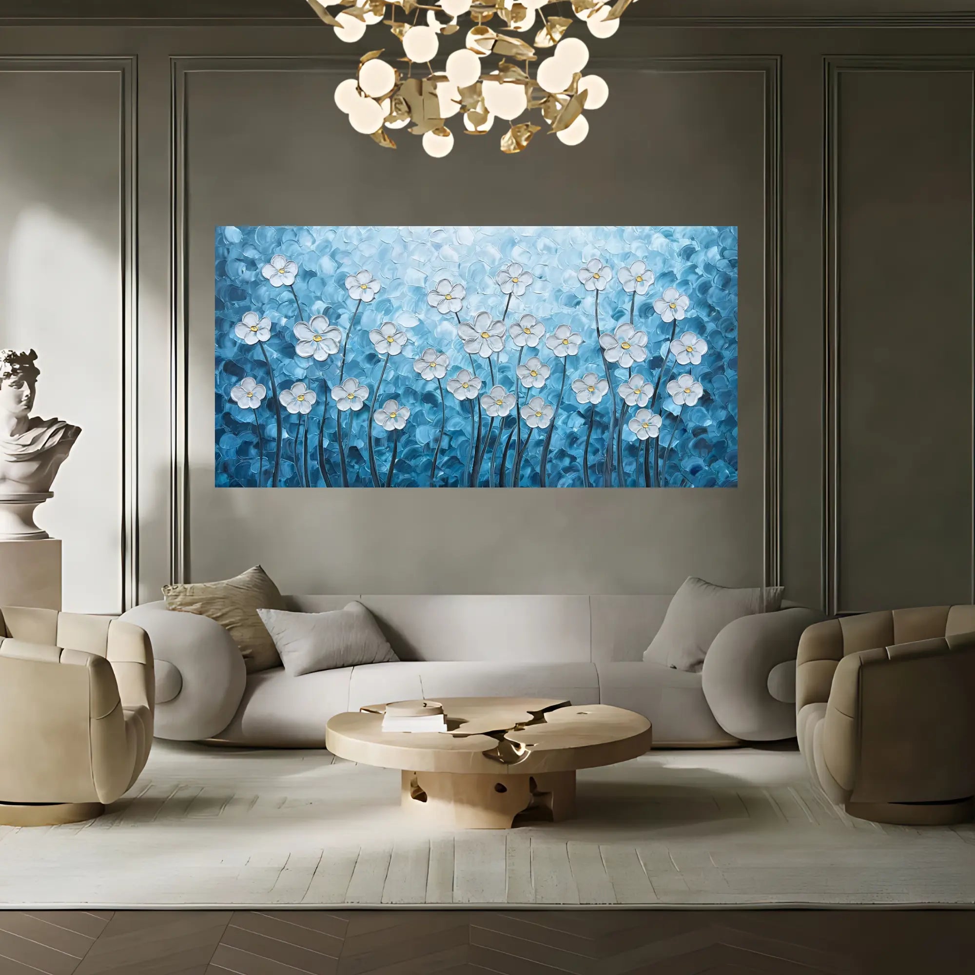 BLUEBELL SYMPHONY OIL PAINTING