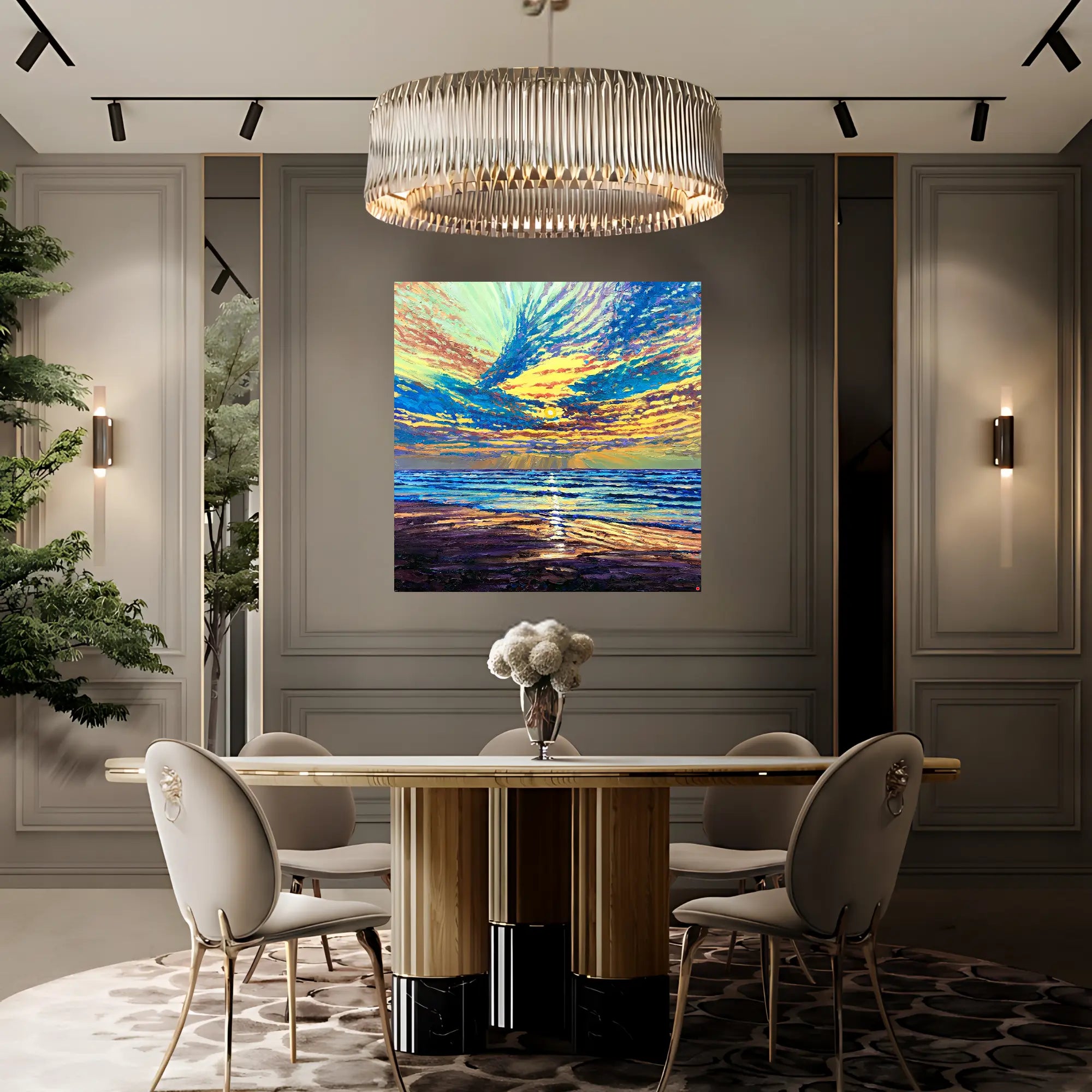 OCEANIC REFLECTIONS OIL PAINTING