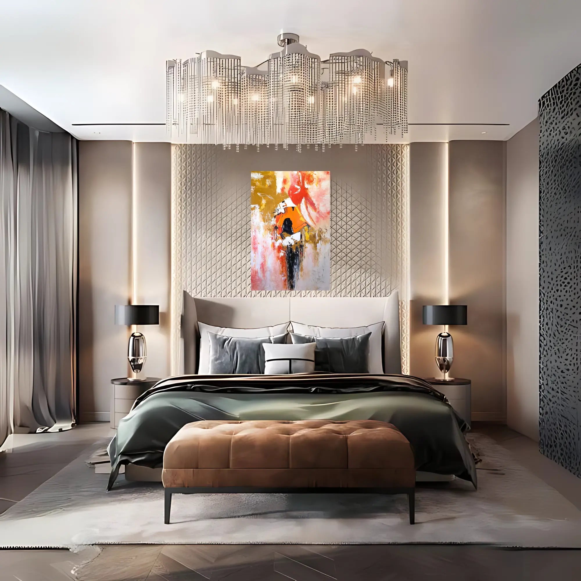 BLAZE SYMPHONY OIL PAINTING