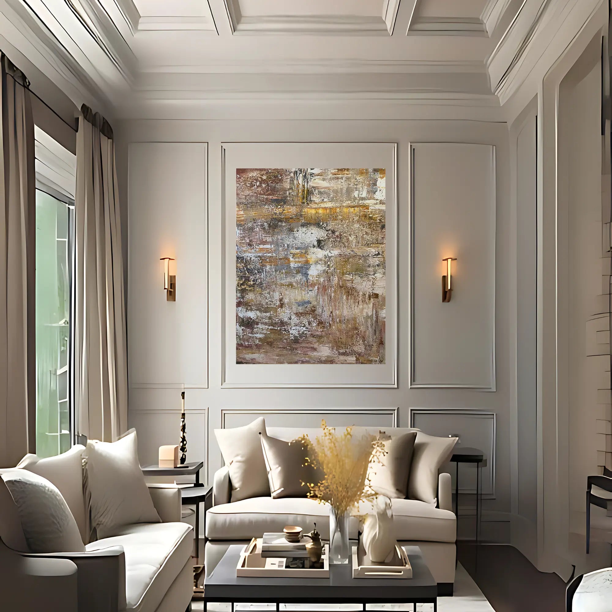 GOLDEN OPULENCE OIL PAINTING