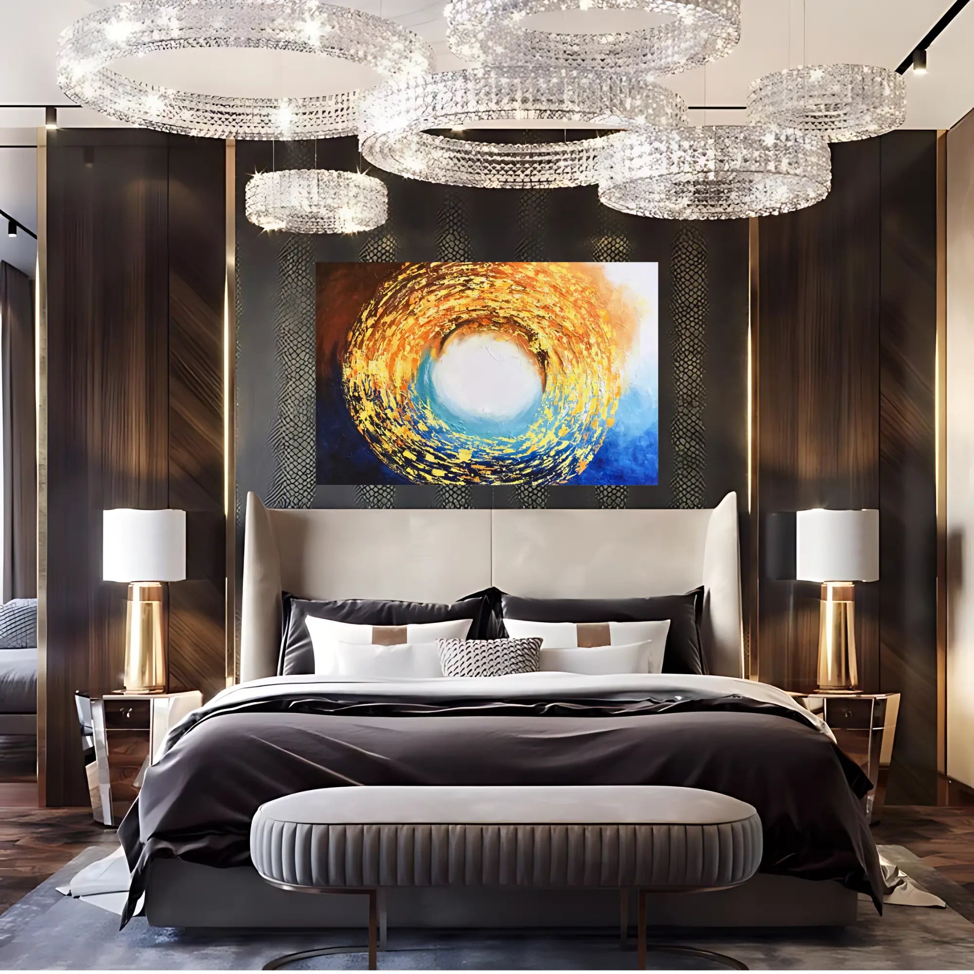 VORTEX BLAZE OIL PAINTING