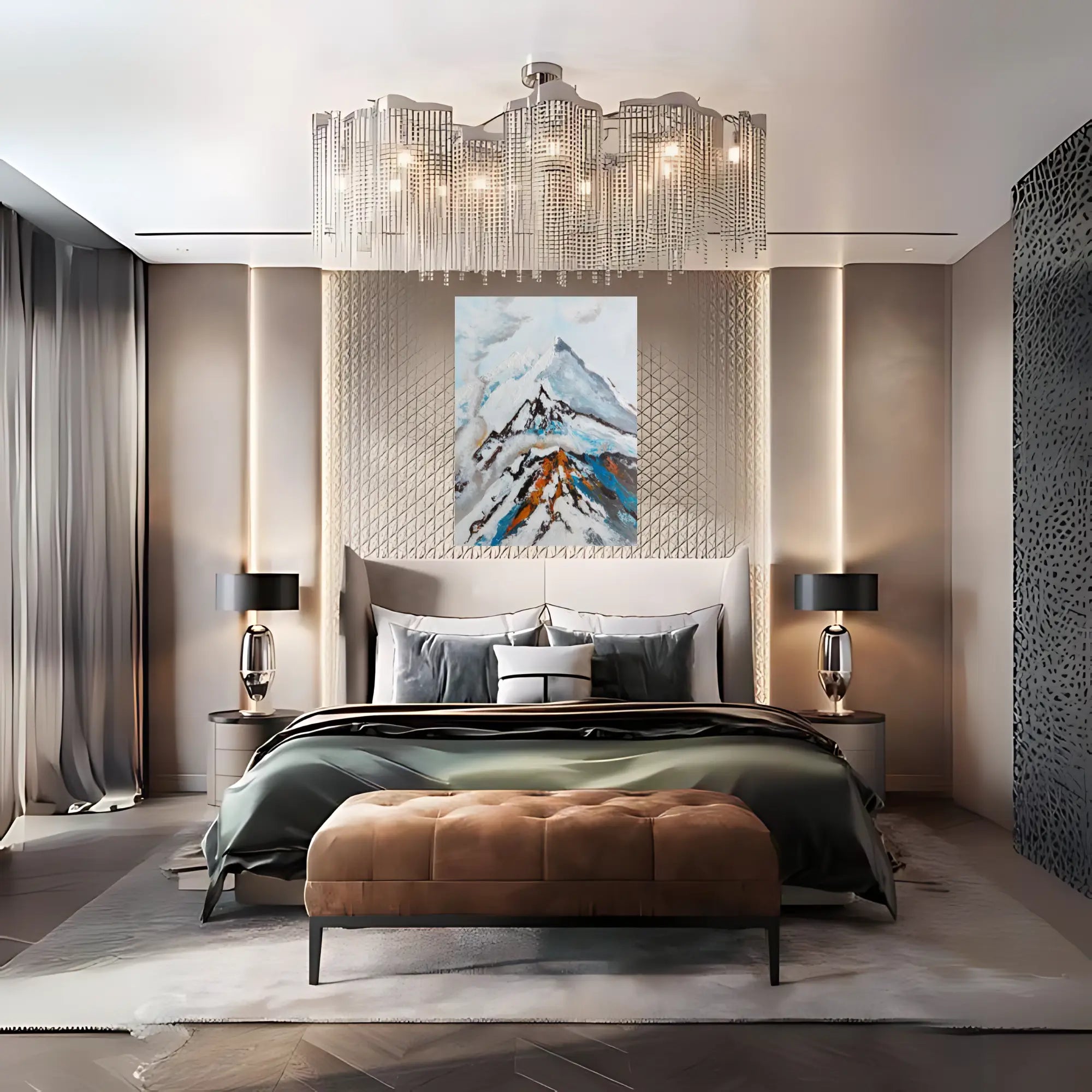 CRIMSON PEAKS OIL PAINTING